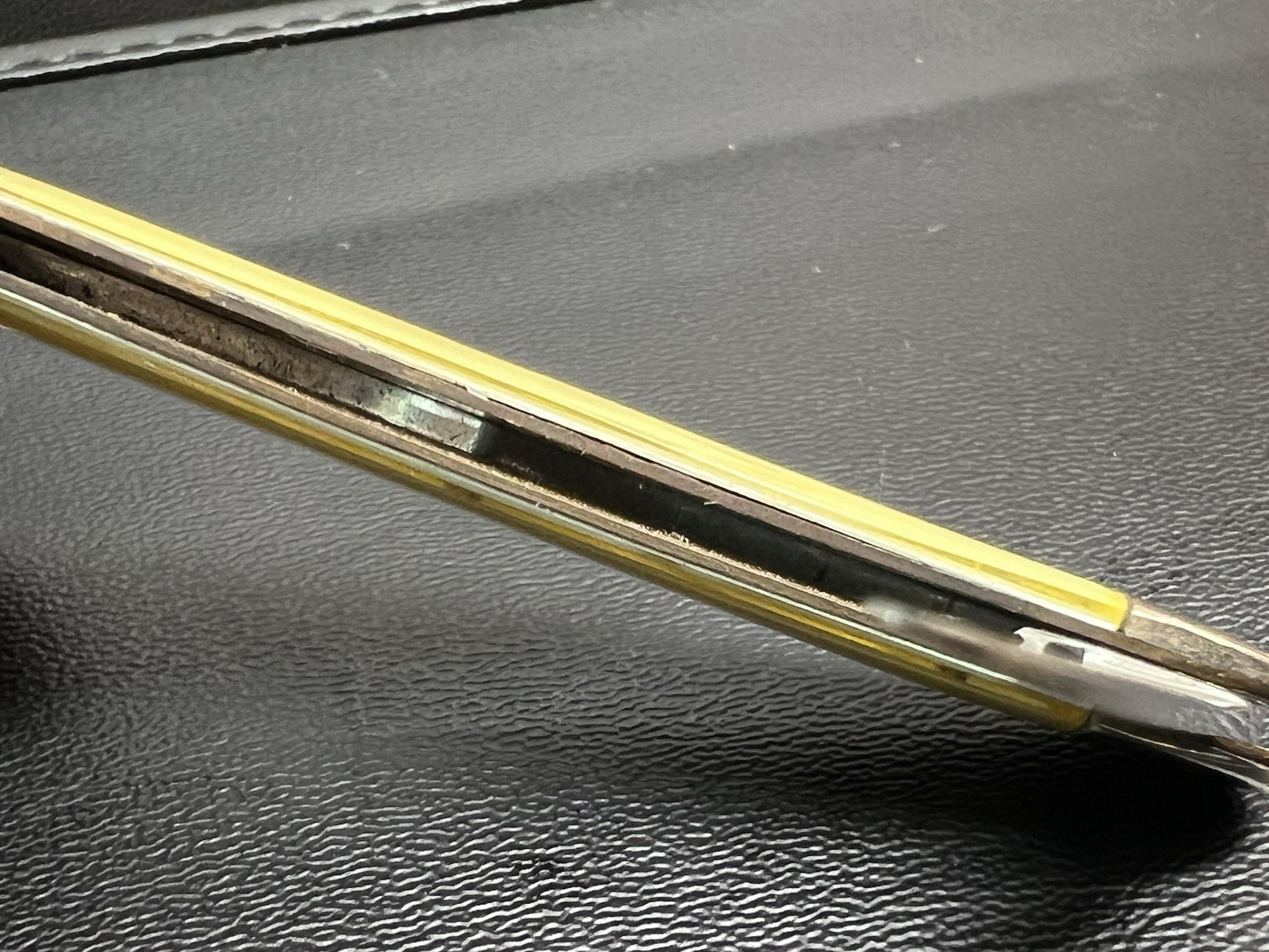 Vintage Keen Kutter Yellow Handle Pocket Knive Advertising Etched.