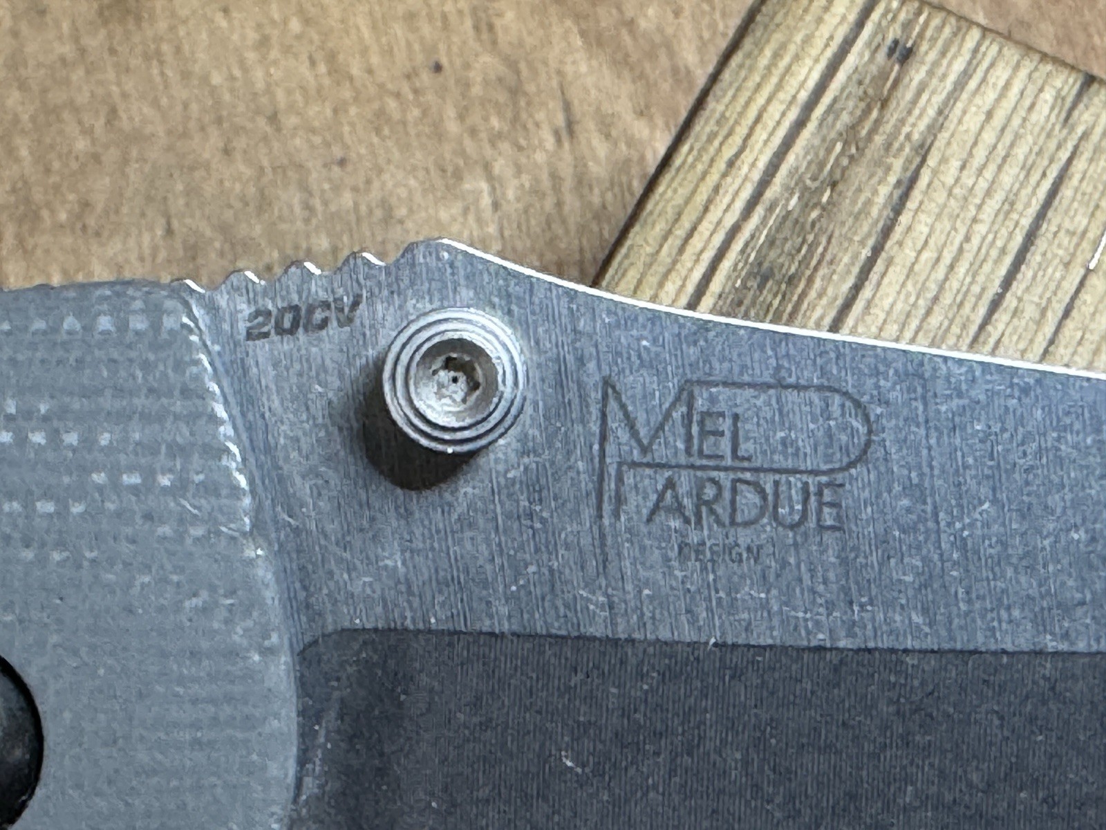 RARE Benchmade 551-1 Griptilian 20CV Plain Blade G10 Gray/Blue USA EXCELLENT!