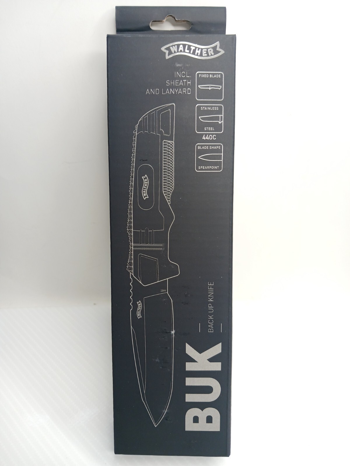 Walther BackUp Knife Vertical Horizontal Conceal Carry Mount Sheath Fixed Blade