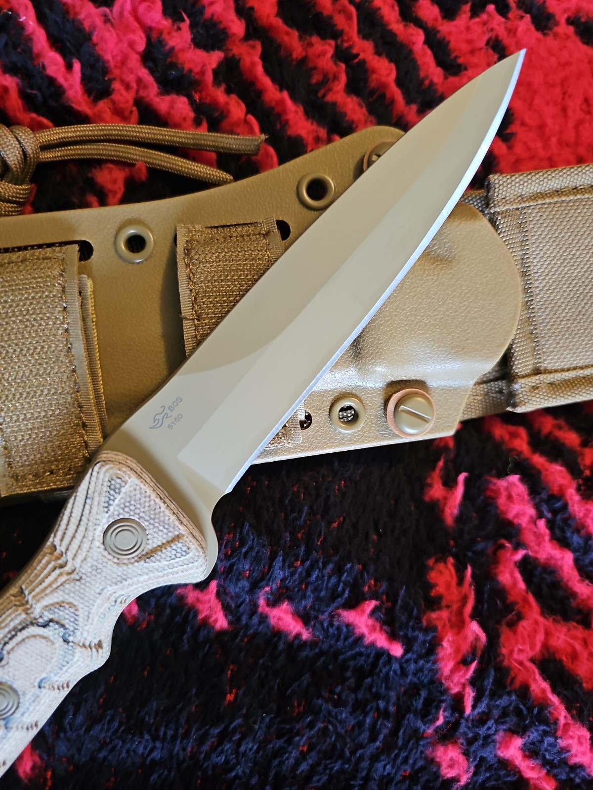 Buck 891 Spearpoint Knife-Ground Combat-Rare Desert Tan-USA