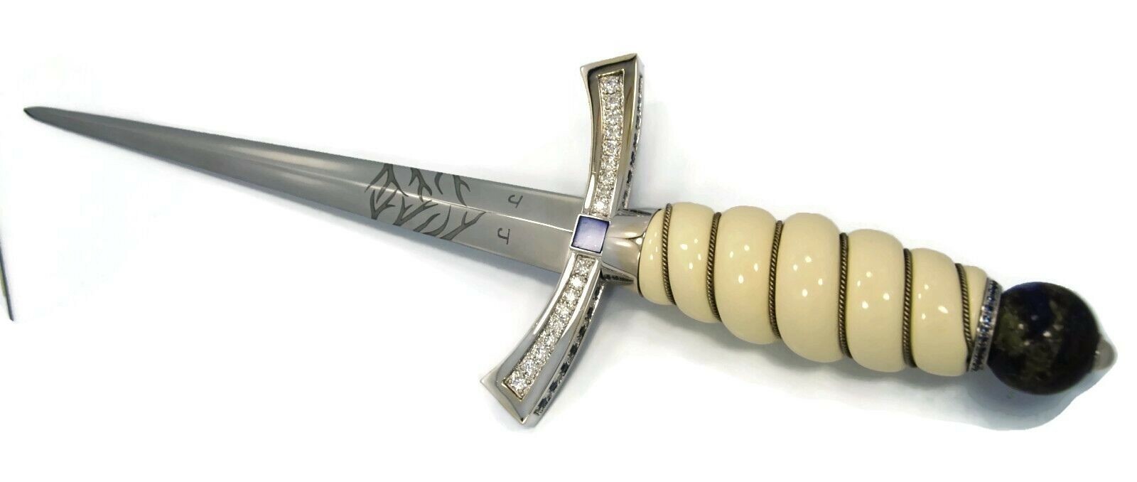 Jade Jagger Dagger 18K White Gold Diamond Pale Sapphires-SIlver Star Buyer only 