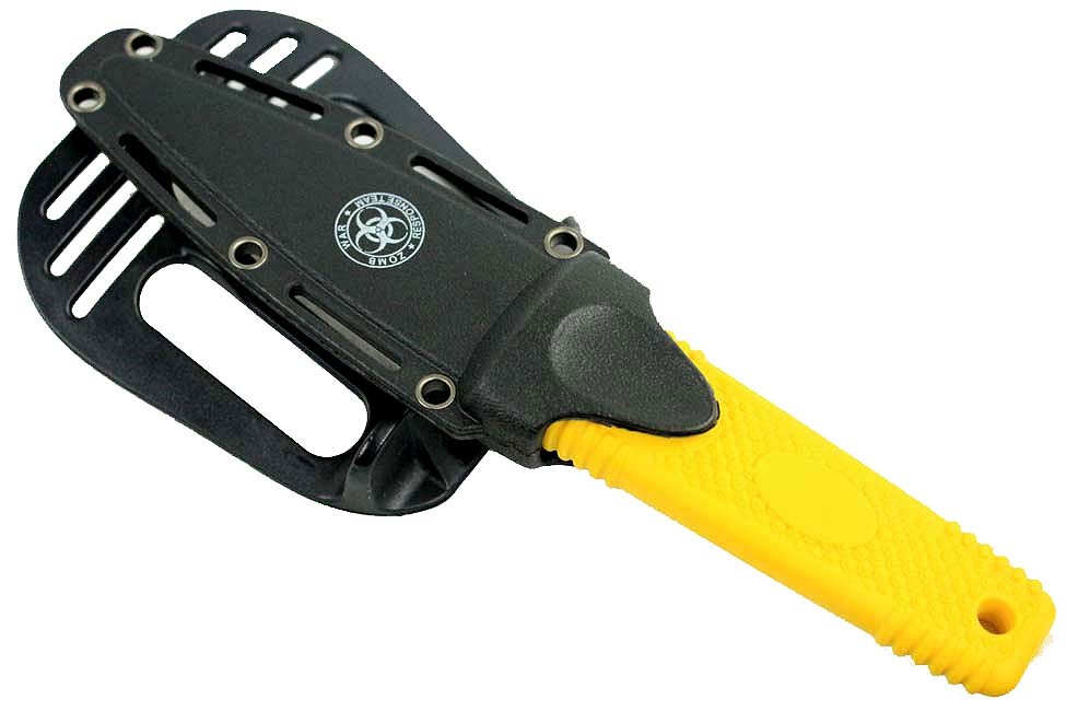 7.75″ Zomb-War Yellow Boot Hunting Knife with Sheath