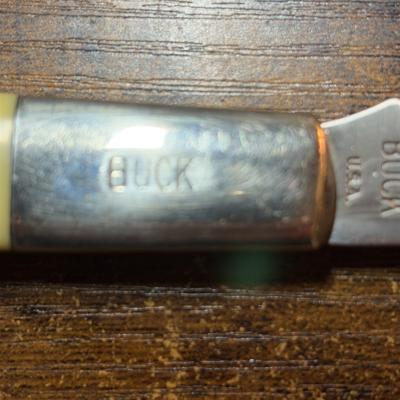 Buck Granddaddy Yellow Barehead Barlow USA -etched Blade -331-1 Of 900
