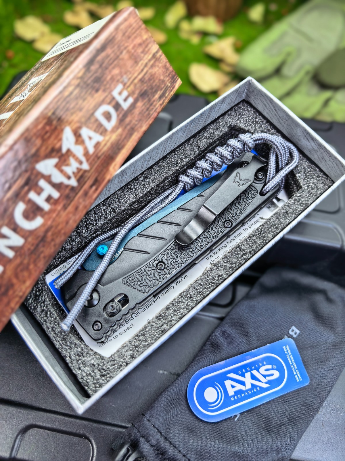 Benchmade 18060 Adira MagnaCut Folding Pocket Knife Grivory Handle EDC