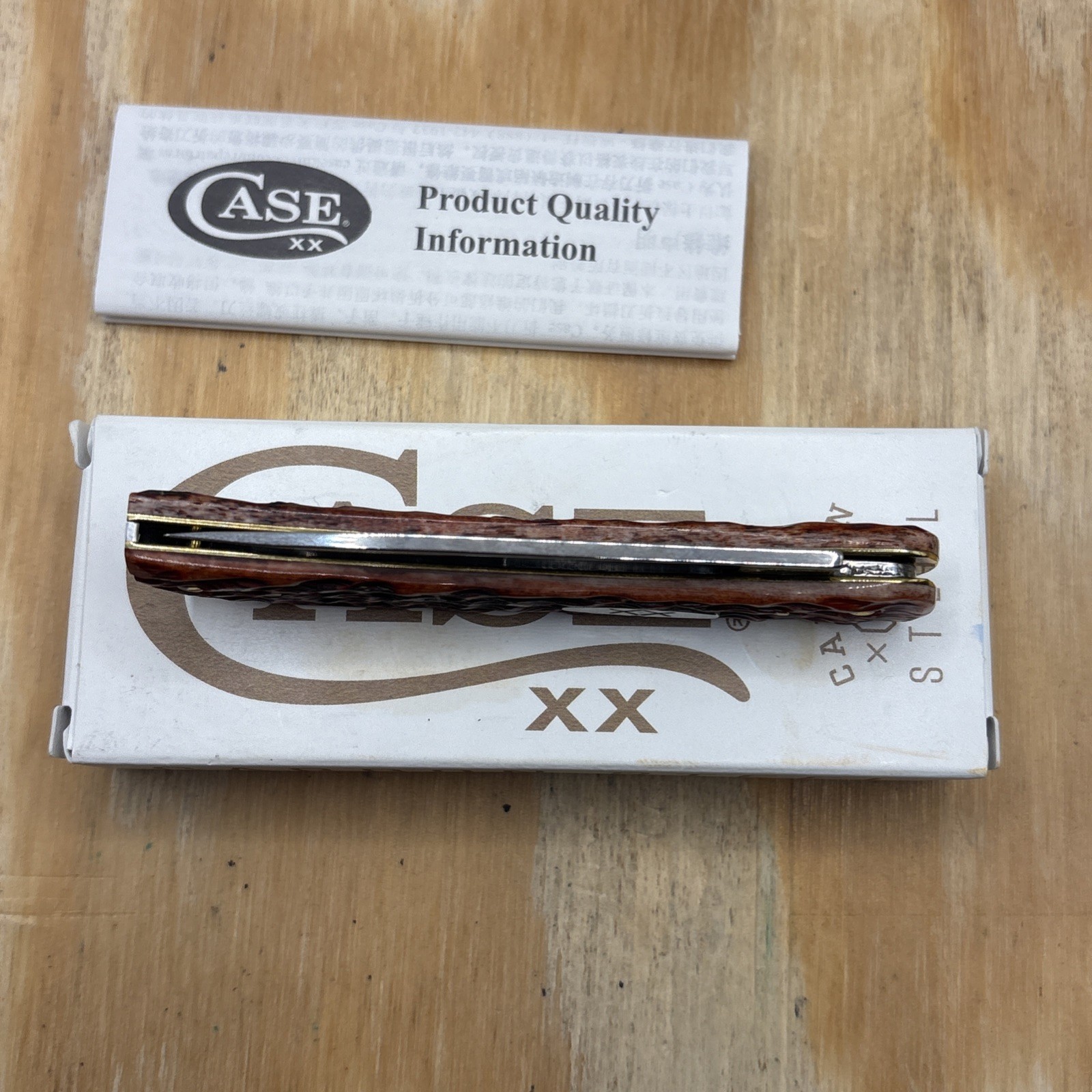 Case XX 2023 6137 Mahogany Bone Sod Buster Jr Knife New In Box
