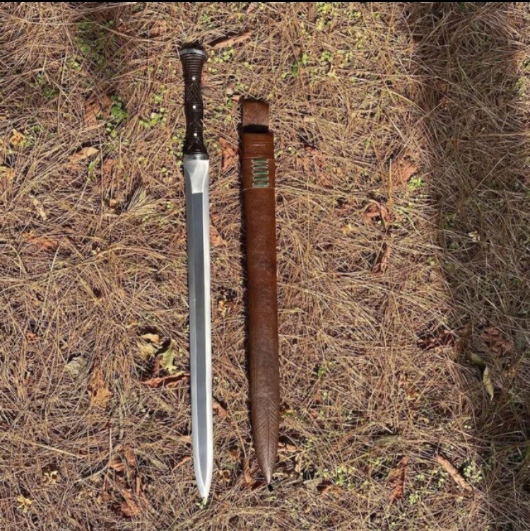 Custom Handmade Carbon Steel Blade Tactical Viking Sword| Hunting Sword Camping
