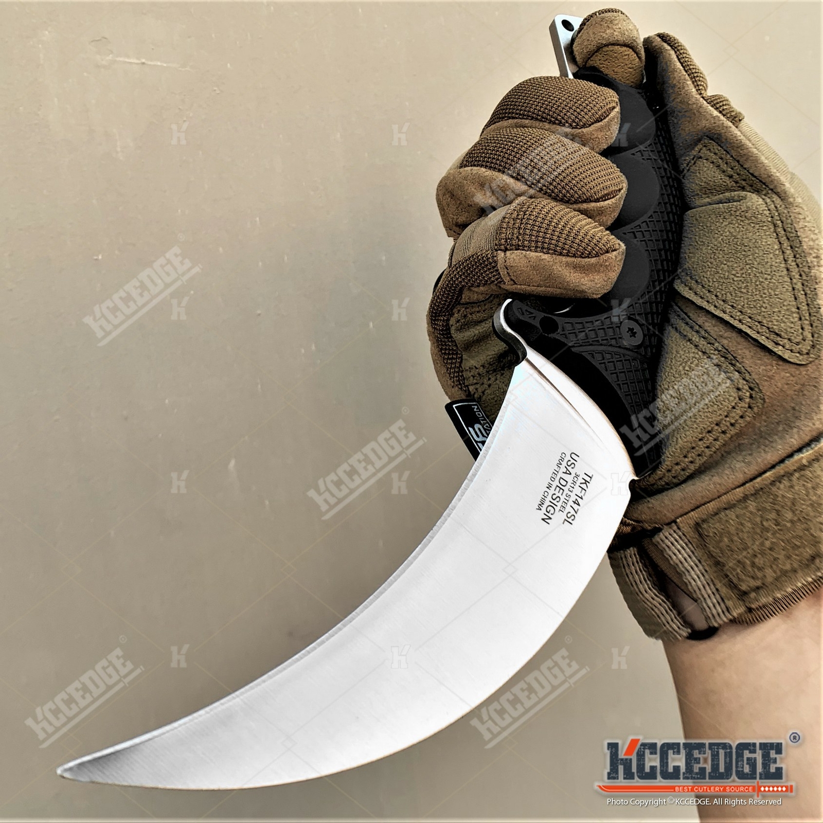 9″ Full Tang Fixed Blade Knife Tactical Karambit Survival Knives