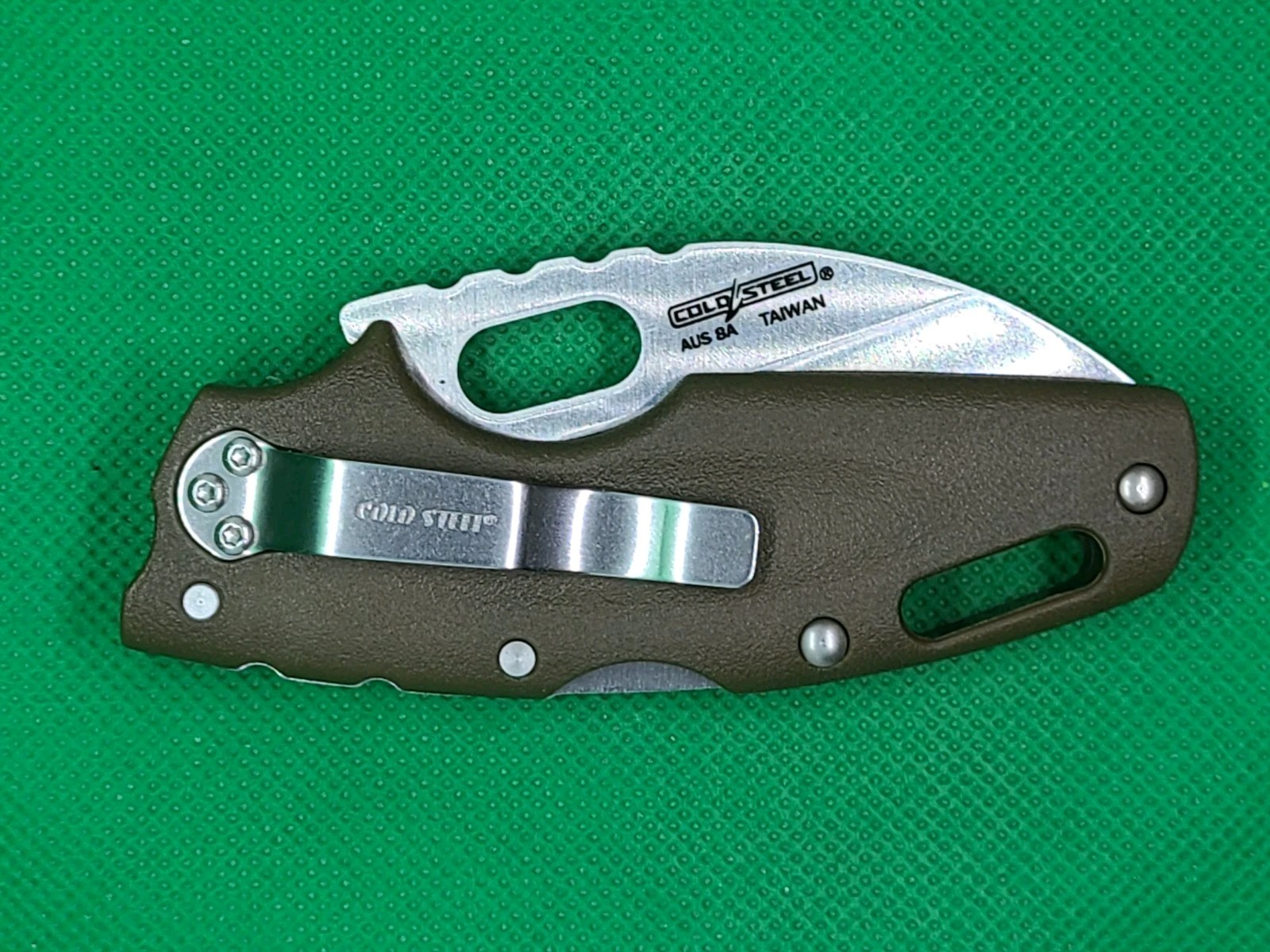 Cold Steel Tuff Lite 20LTFZ AUS8 Stainless Steel Dark Earth New In Clamshell