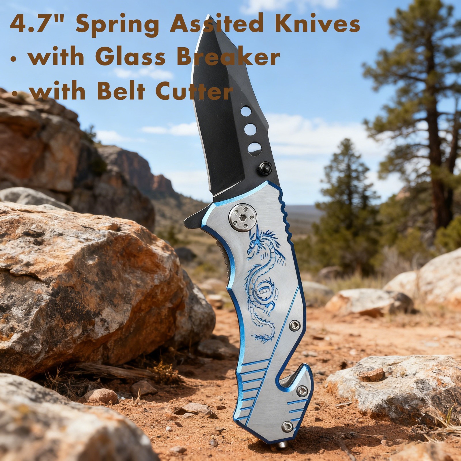 50 Pack Pocket Knives Folding Survival Knife for EDC Camping Christmas Gift