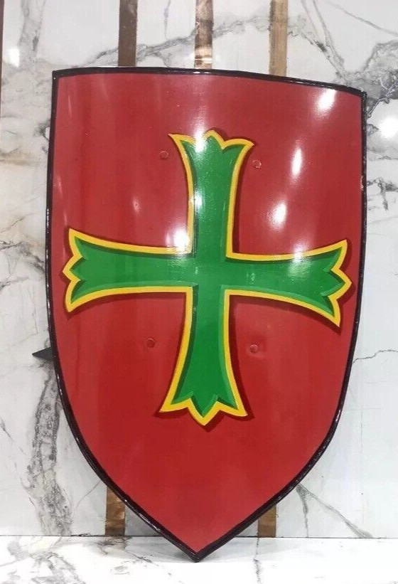 Medieval Knight Cross Battle Armor shield Templar Cosplay Larp shield