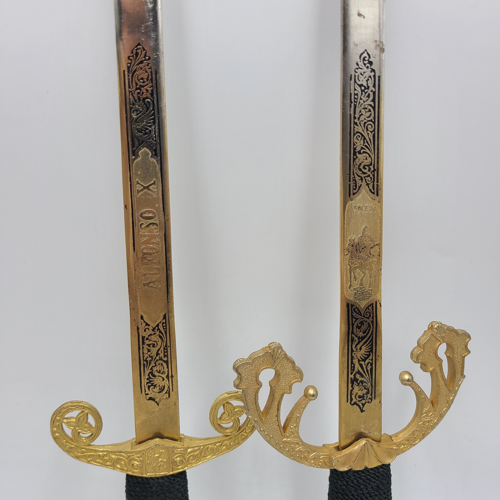2 decorative replica swords Toledo, Spain 18 inch