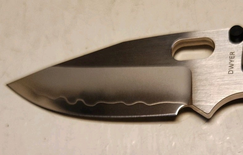 New North Mountain Blade Dwyer BBNM Frame Lock 3.62″ Bowie Blade Frag Ti Handle