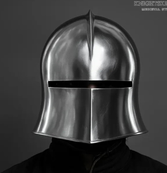 Medieval Steel Knight German Sallet Helmet Warrior Gothic Helmet-Larp, Cosplay