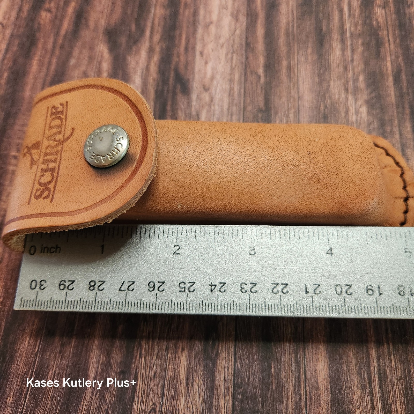 Schrade Knives 5″ Leather Replacemant Sheath Only W/Retaining Flap Belt Loop
