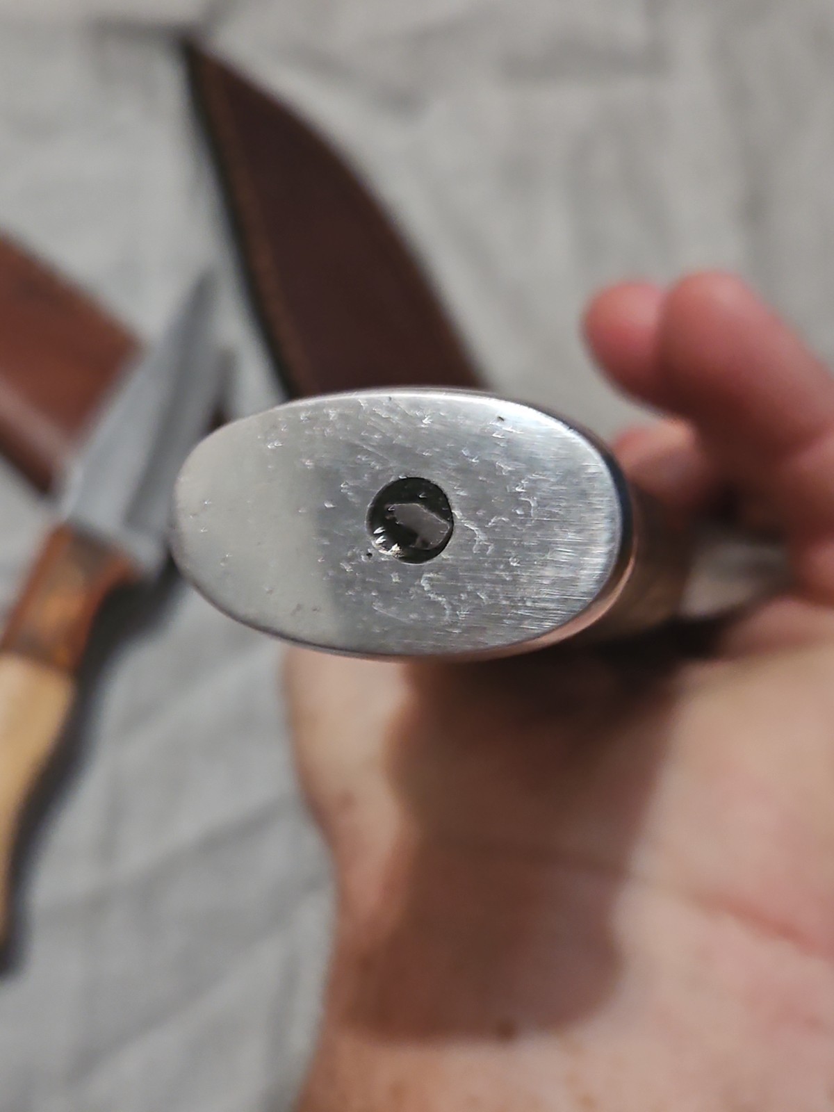 12.5 » Damascus Bowie Knife and 7″ Sidekick Buddy