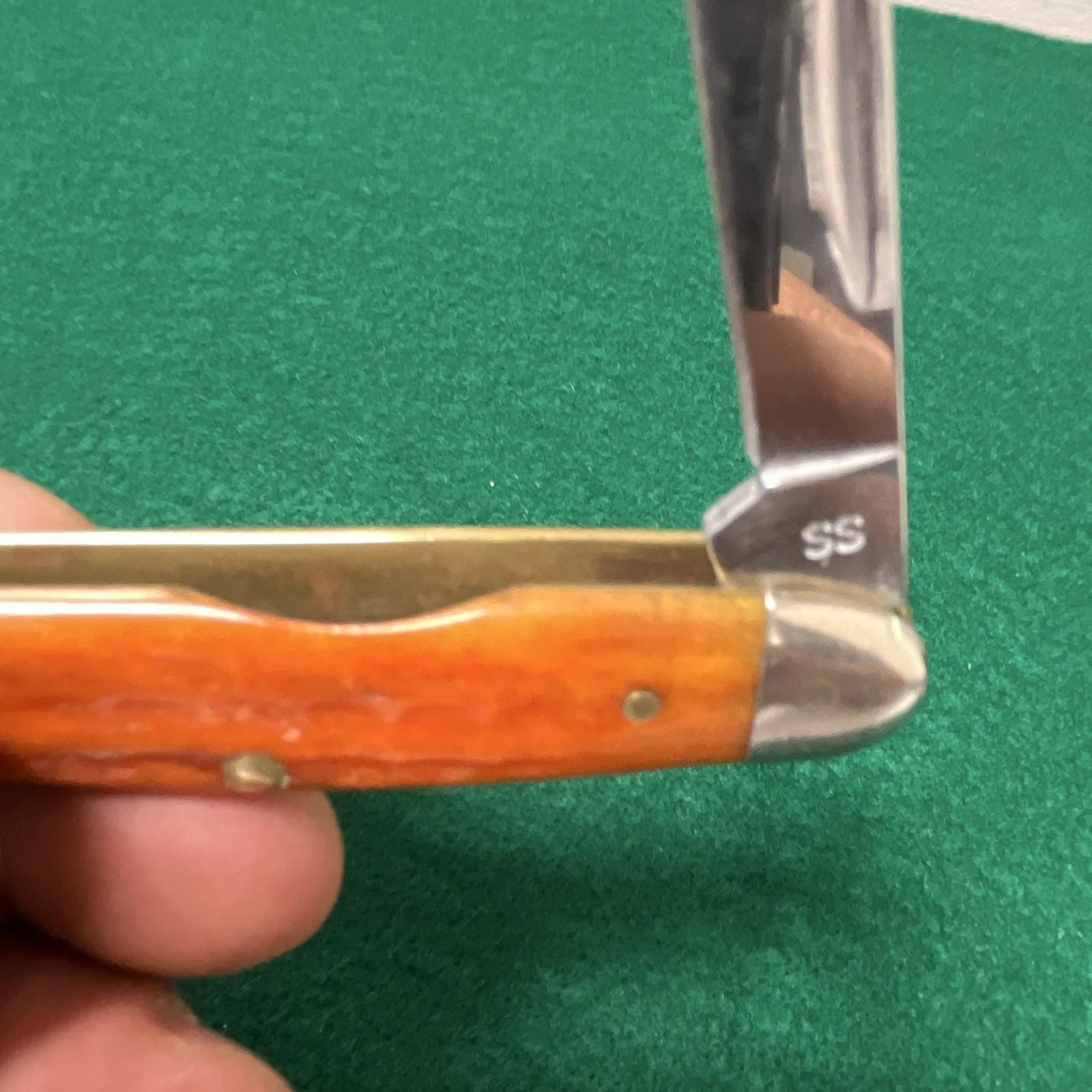 RARE CASE XX 63090 SS Harvest Orange 3 Blade great User