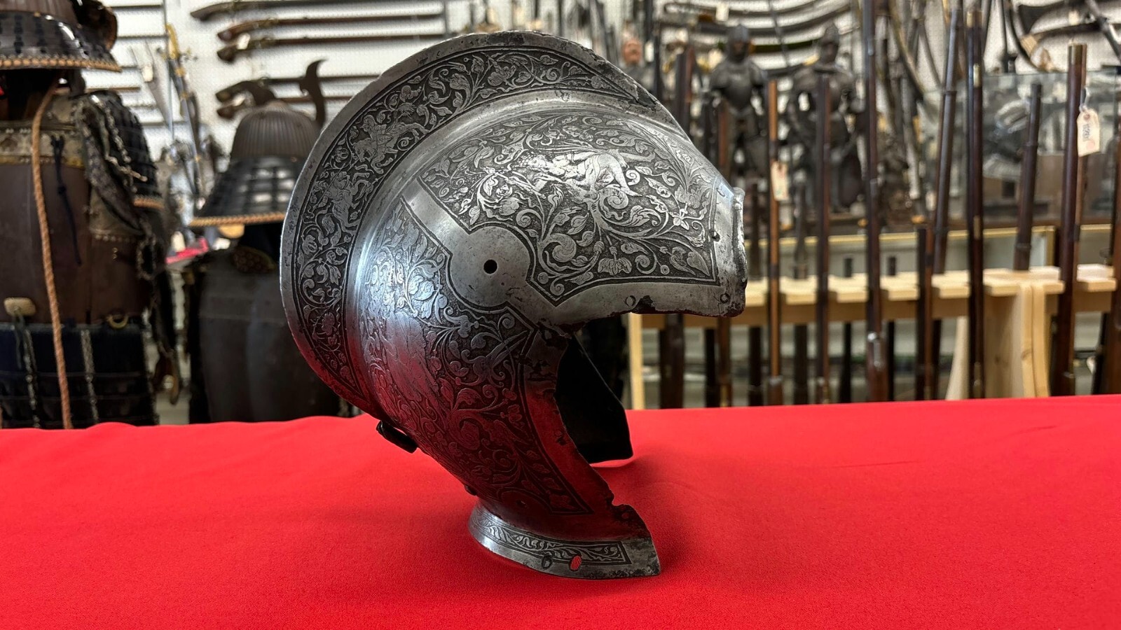 Very Fine Skull Of A Burgonet Helmet Possibly French Circa 1600