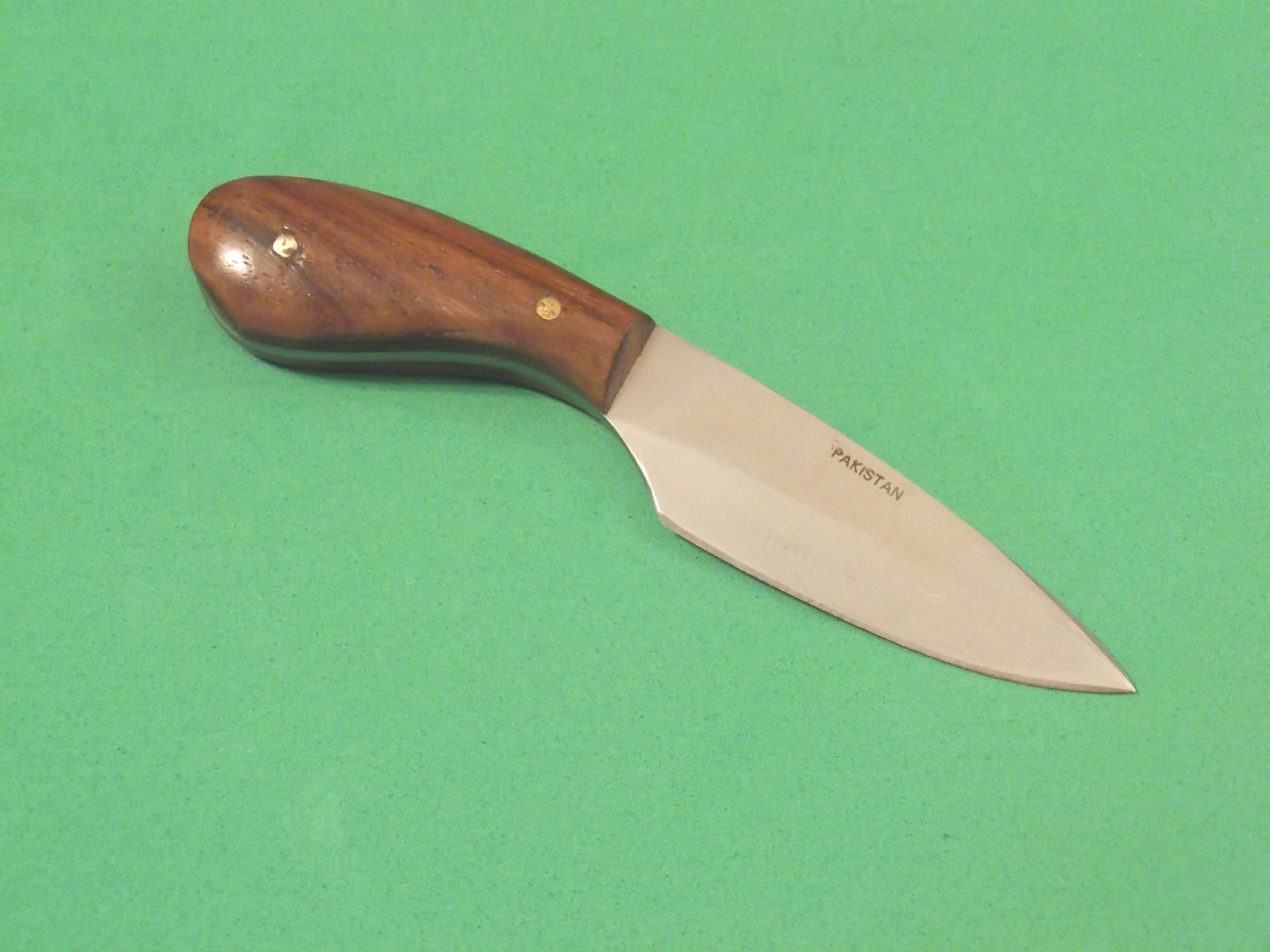 DROP POINT PATCH KNIFE DH7989 brown wood full tang 4 3/8″ overall PA7989 NEW!