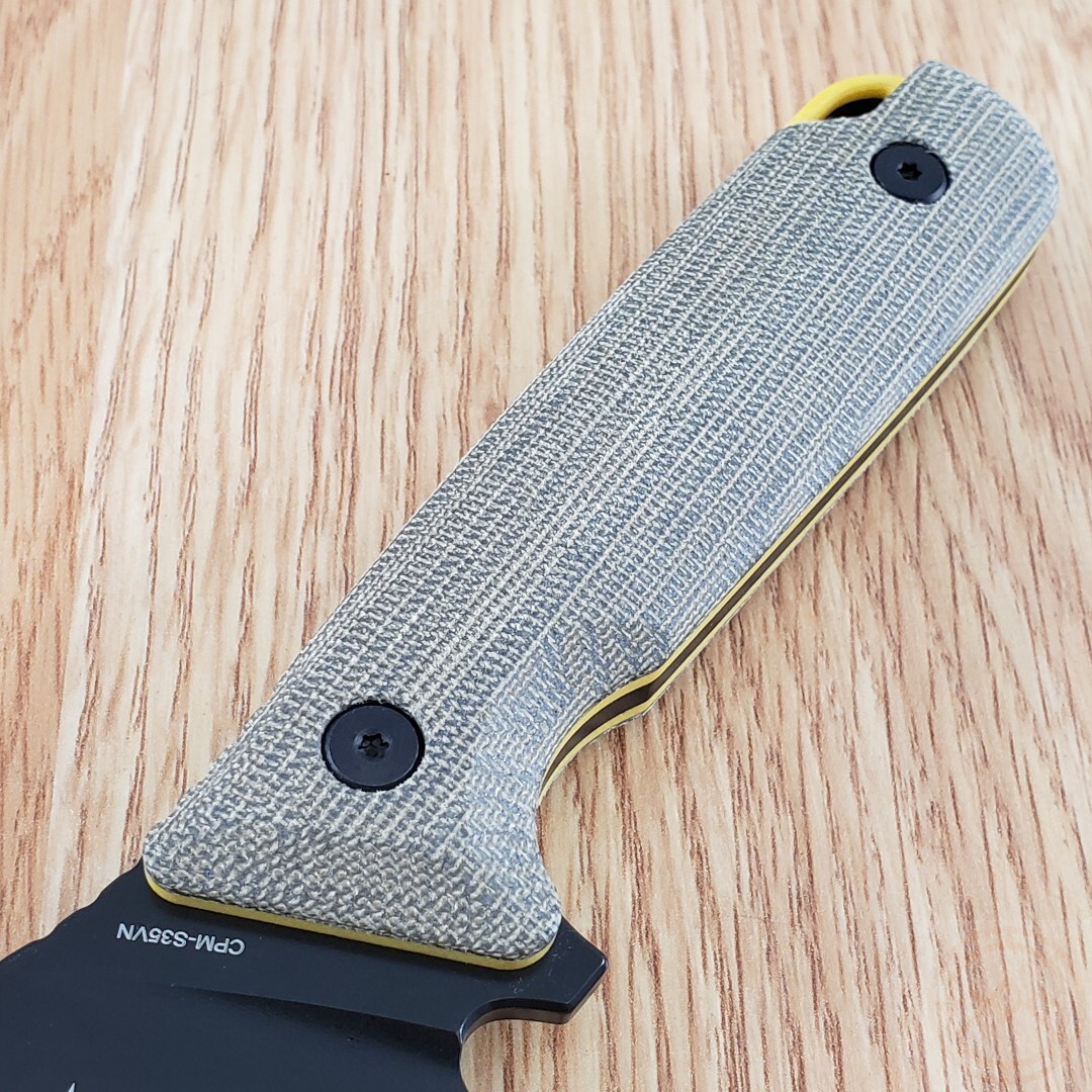 Oknife Fortitude 2 Fixed Knife 4″ Black CPM S35VN Steel Blade Micarta/G10 Handle