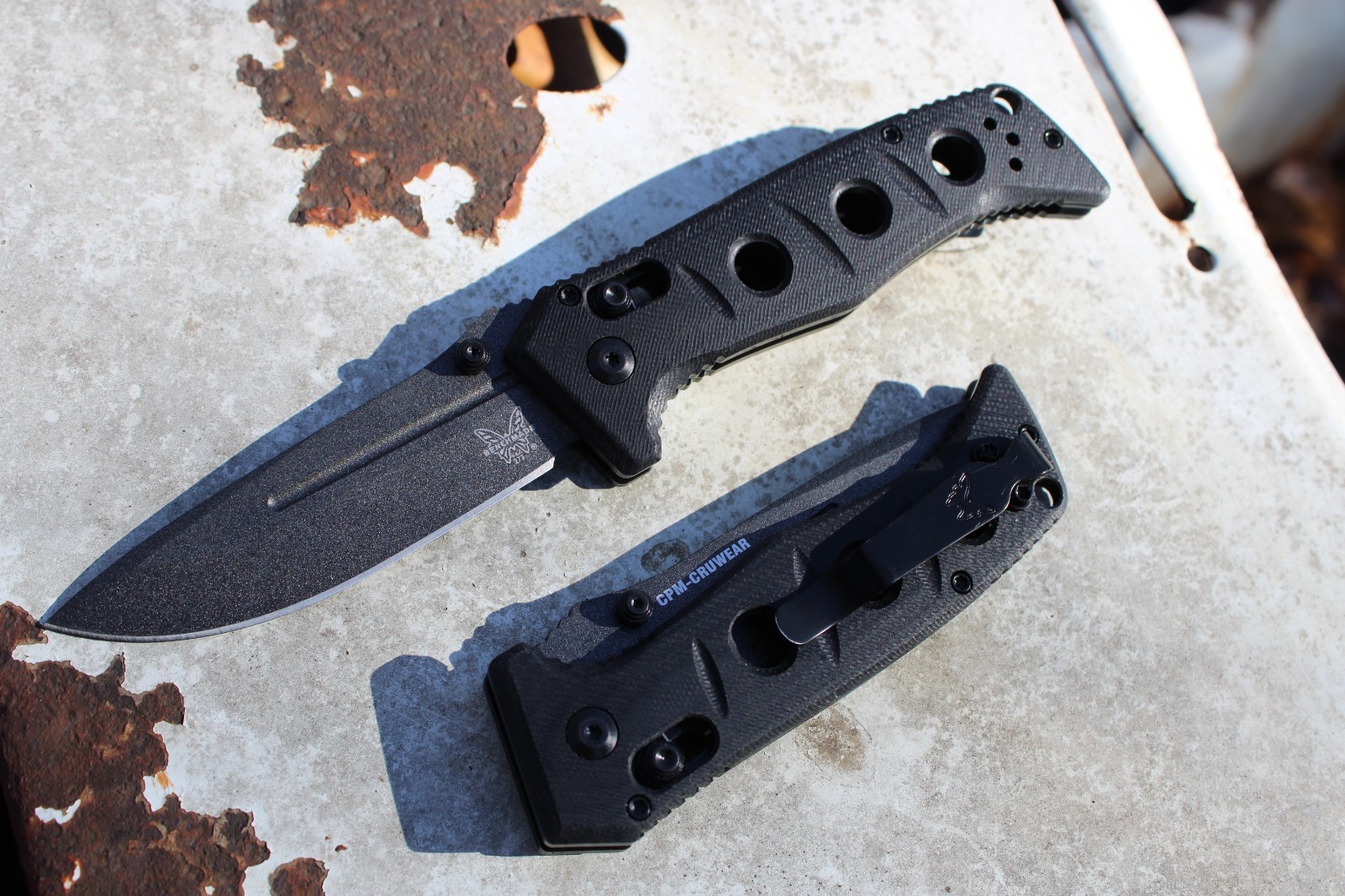Mini Adamas 273GY-1 Black CPM-CRU-WEAR G10 Handle Folding Knife