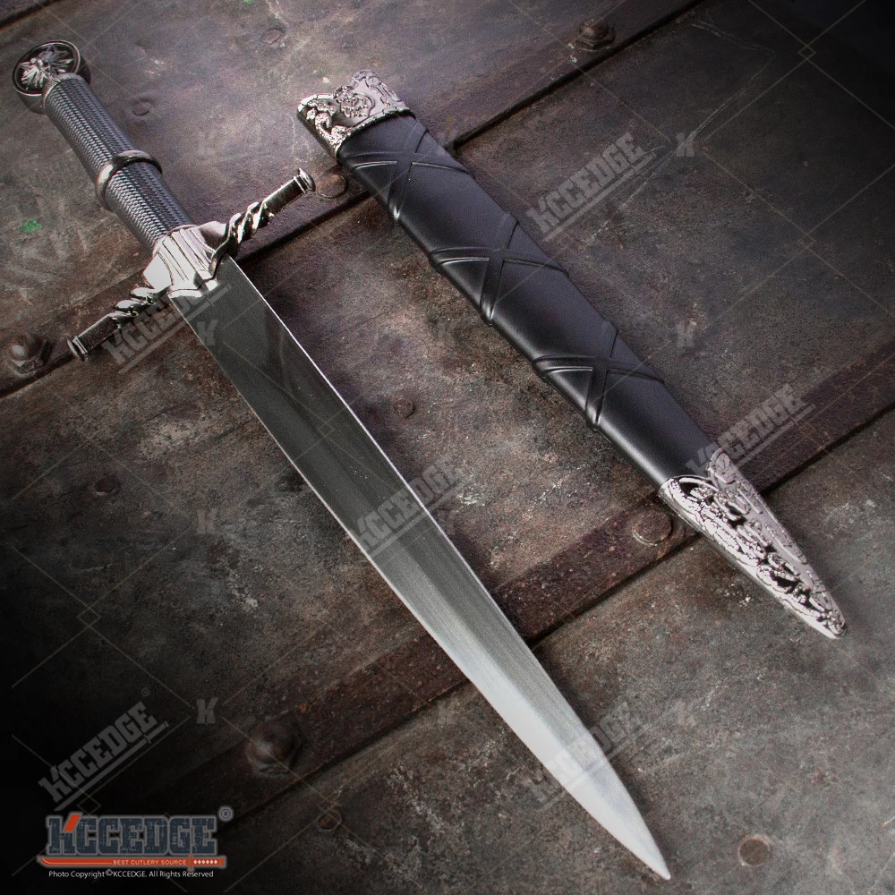 16″ Witcher 3 Stainless Steel Blade Dagger Medieval Fixed Blade Knife
