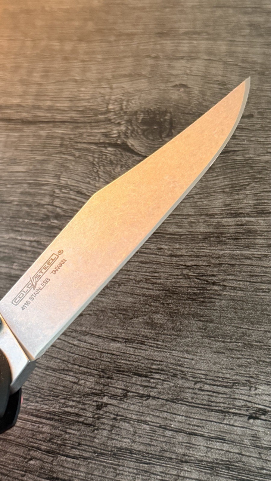 Cold Steel Range Boss Pocketknife Stainless Plain 2.76-4in Liner Lock Clip