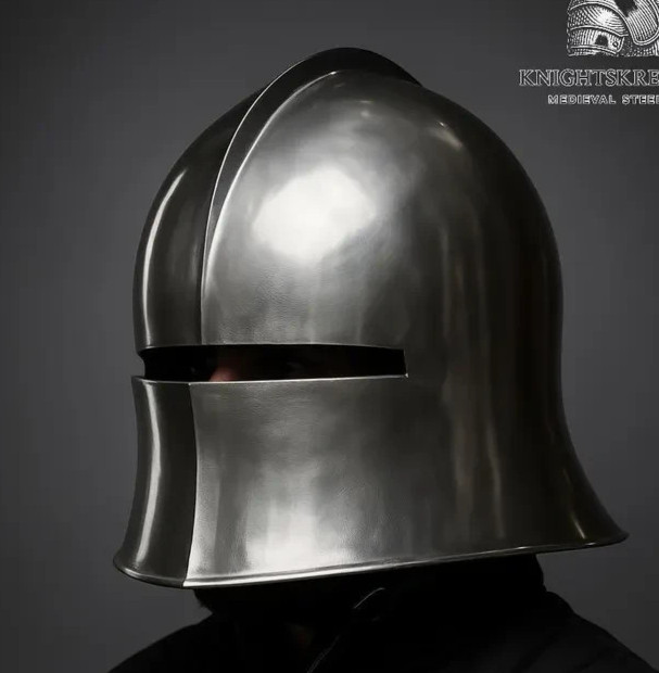 Medieval Steel Knight German Sallet Helmet Warrior Gothic Helmet-Larp, Cosplay