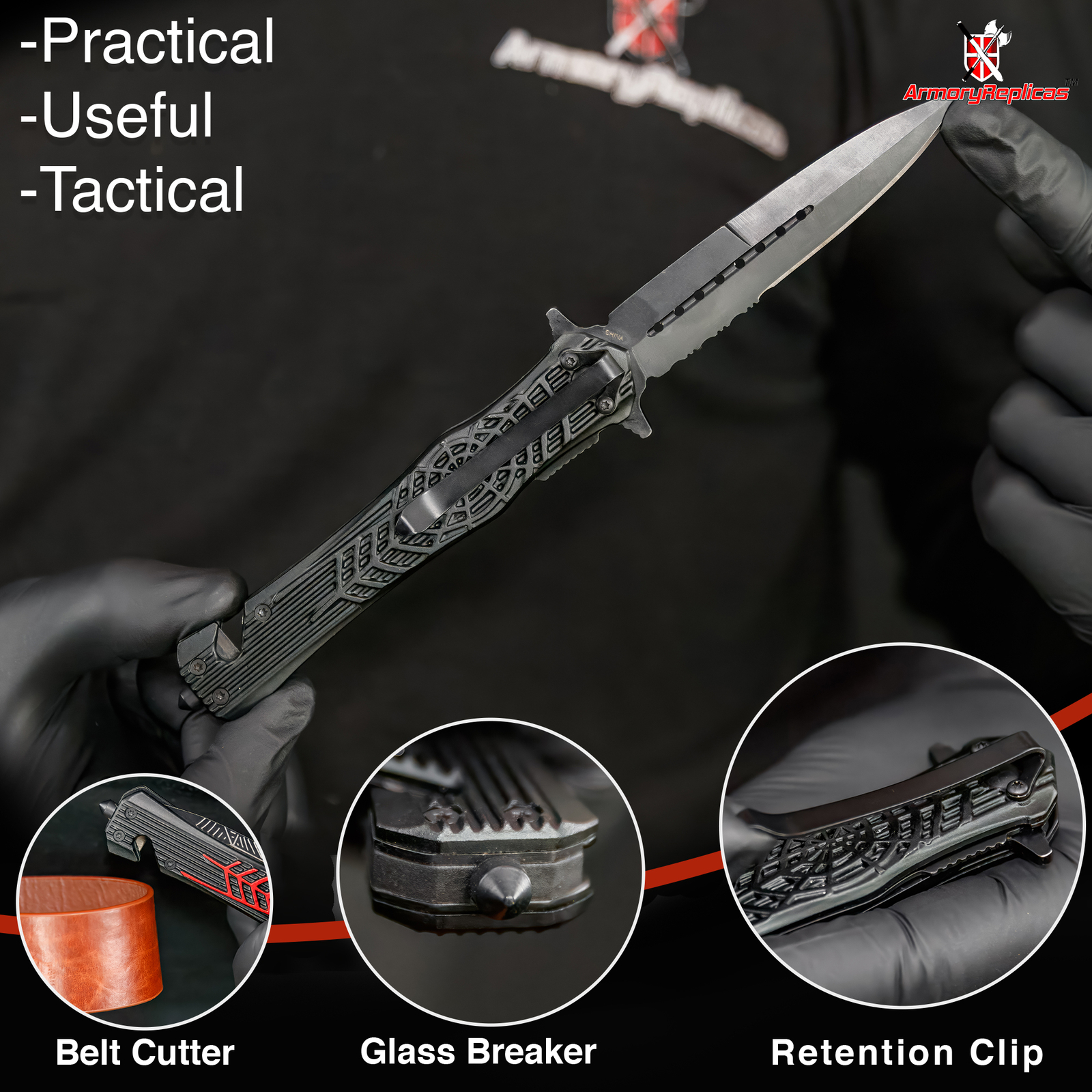 Deadly Web Weaver Assisted Fantasy Stainless Steel Foldable Pocket Knife