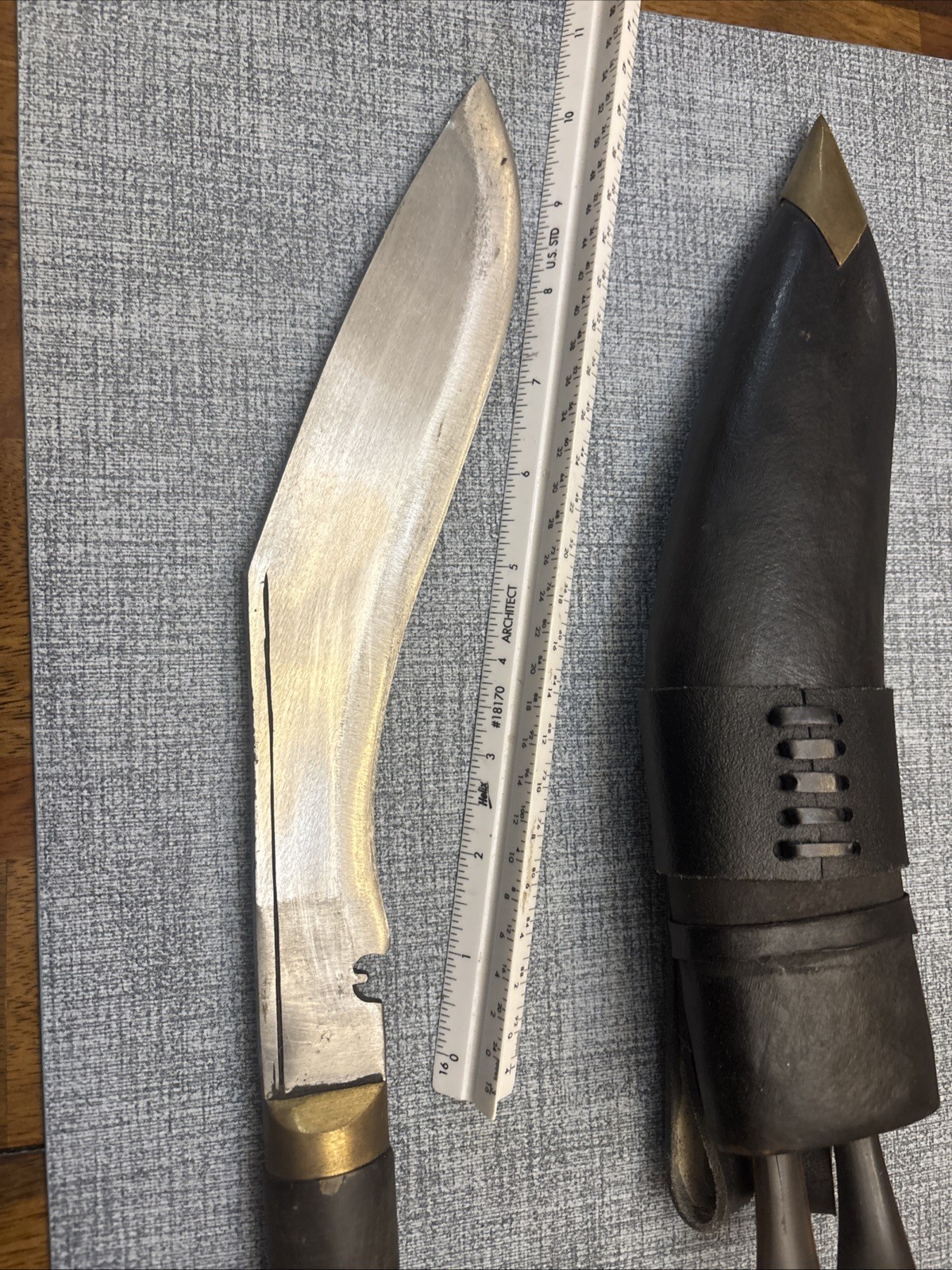 Gurkha Service No.1 Kukri, Hand Forged Blade Knife, 10″ Blade with Sheath Nice