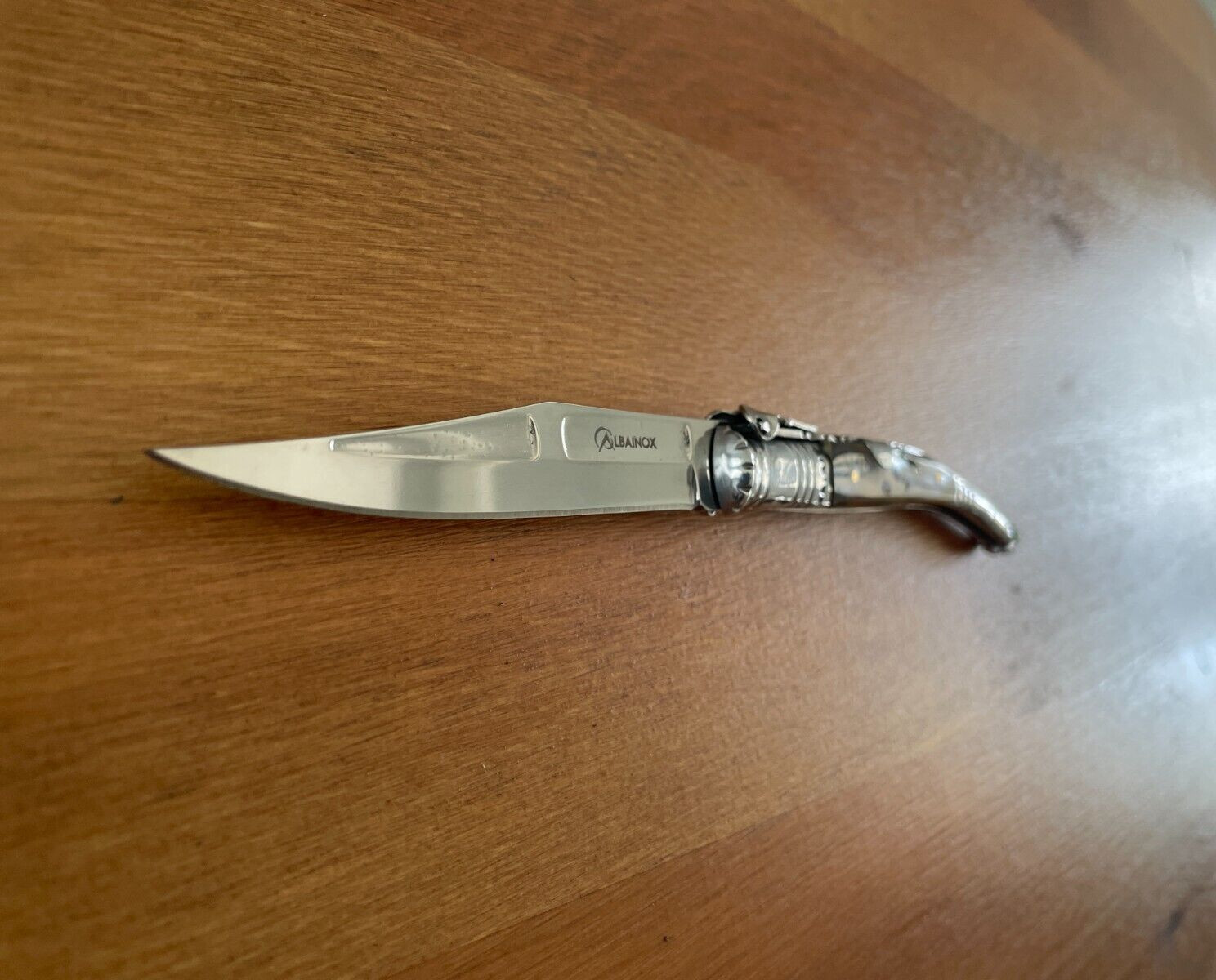 3.34” Spanish Navaja Serrana Folding Pocket Knife Bullhorn Handle – US Seller