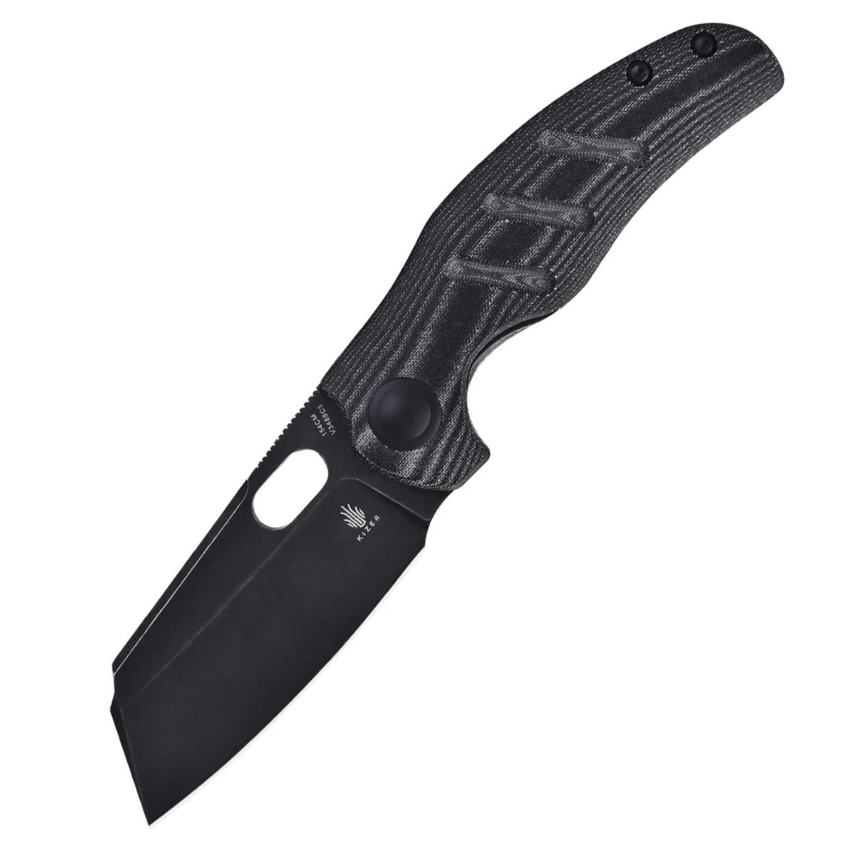 Kizer Mini Sheepdog C01C EDC Folding Pocket Knife 154CM Blade Micarta Handle