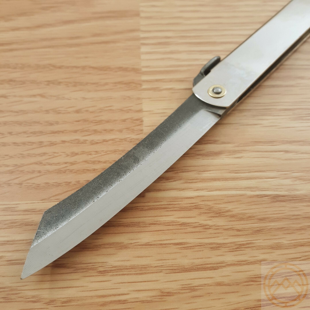 Higonokami No 5 Folding Knife 3.75″ SK5 Carbon Steel Blade Stainless Handle