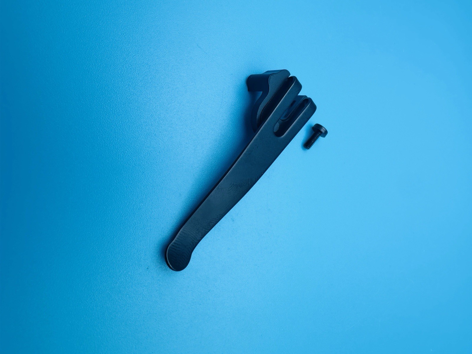 Black Stainless Steel Pocket Clip Fits 91mm Victorinox Swiss Army Knife w/Screw