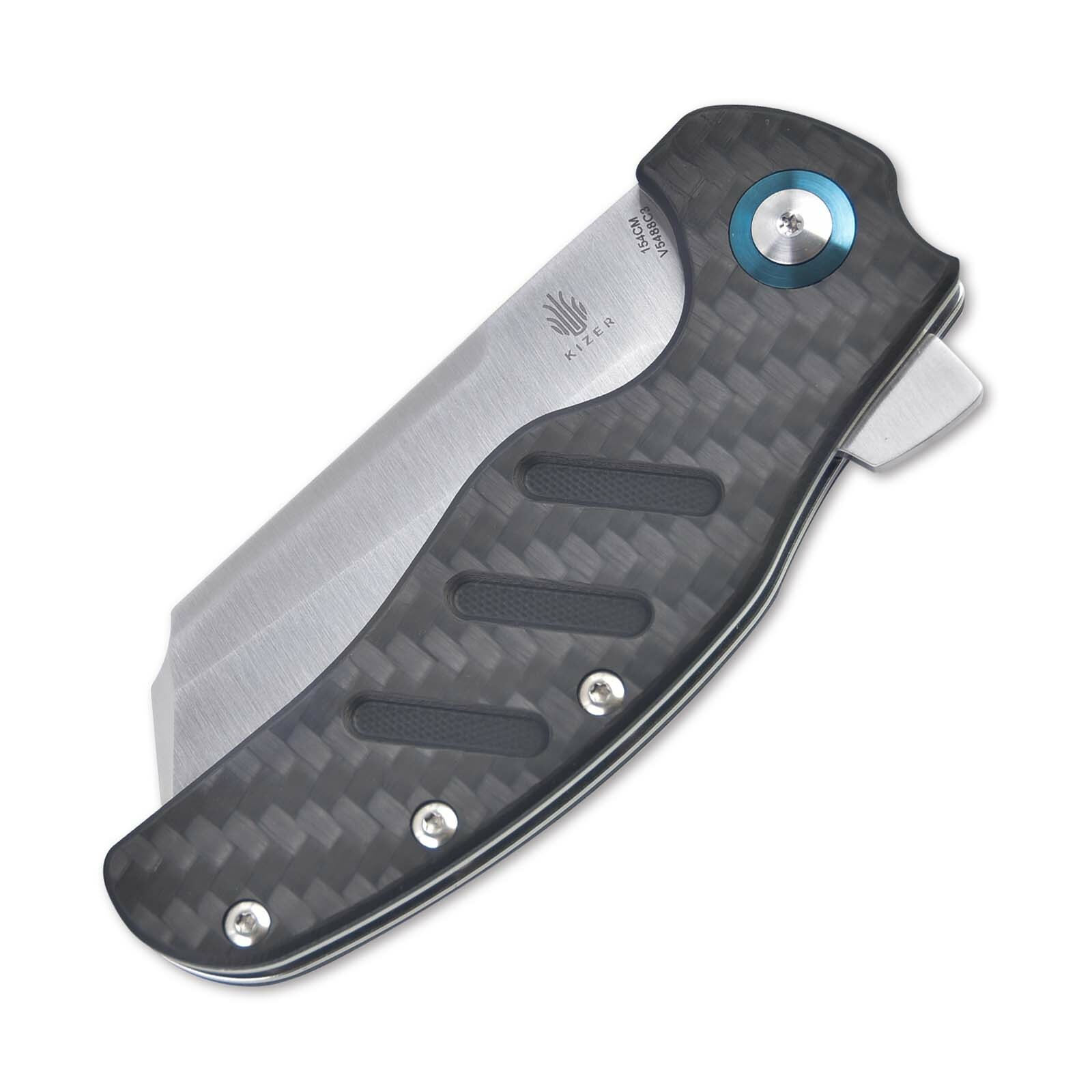 Kizer Vanguard C01c(XL) Sheepdog Carbon Fiber Handle Sheepsfoot V5488C3
