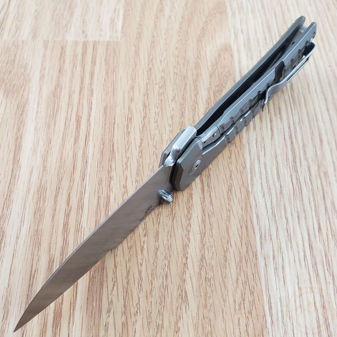 MKM-Maniago Knife Makers Folding 3.23″ BÖHLER M390 Steel Blade Titanium Handles