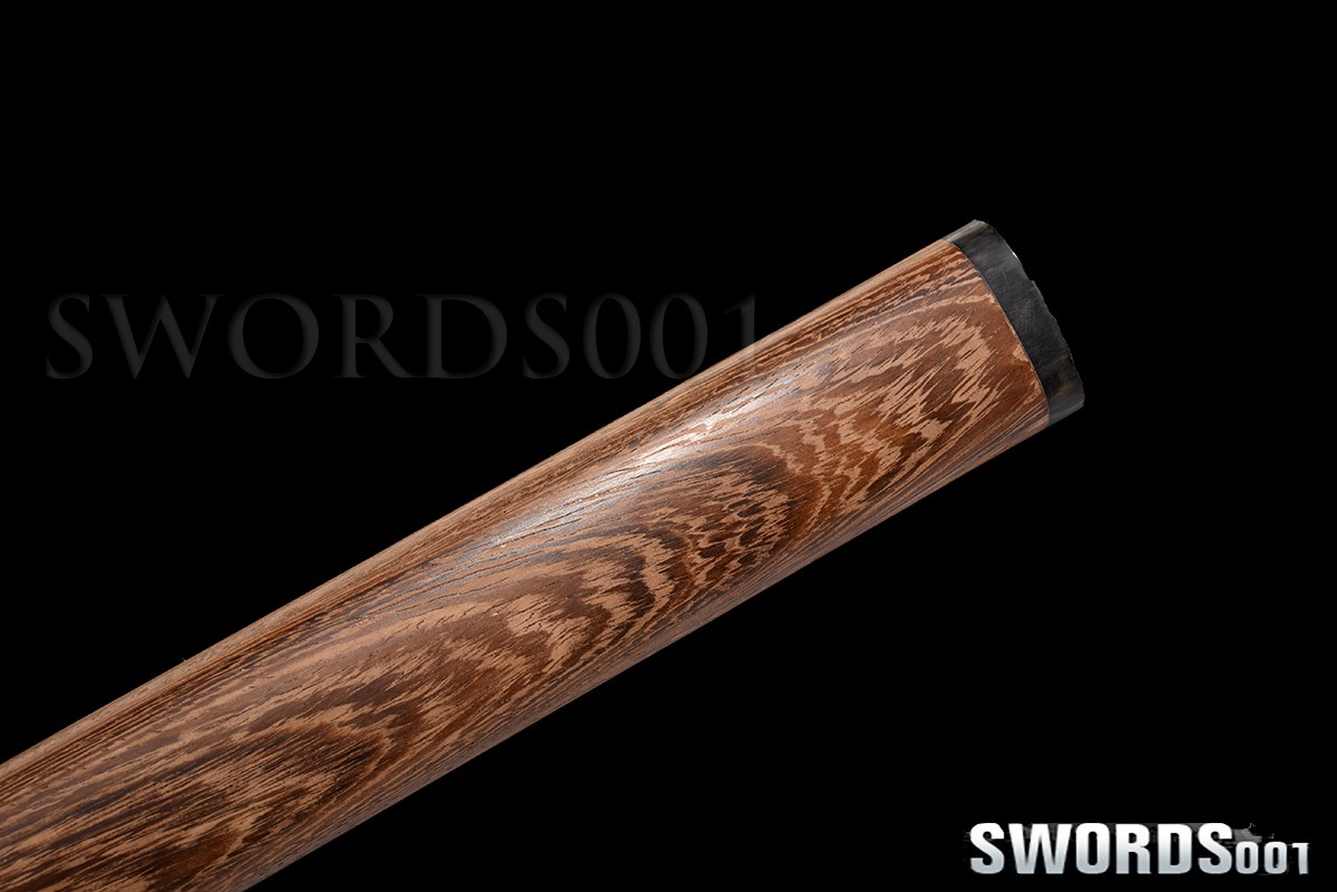 Japanese Samurai Sword Tanto Manganese Steel Self Defense Knife Rosewood Handle