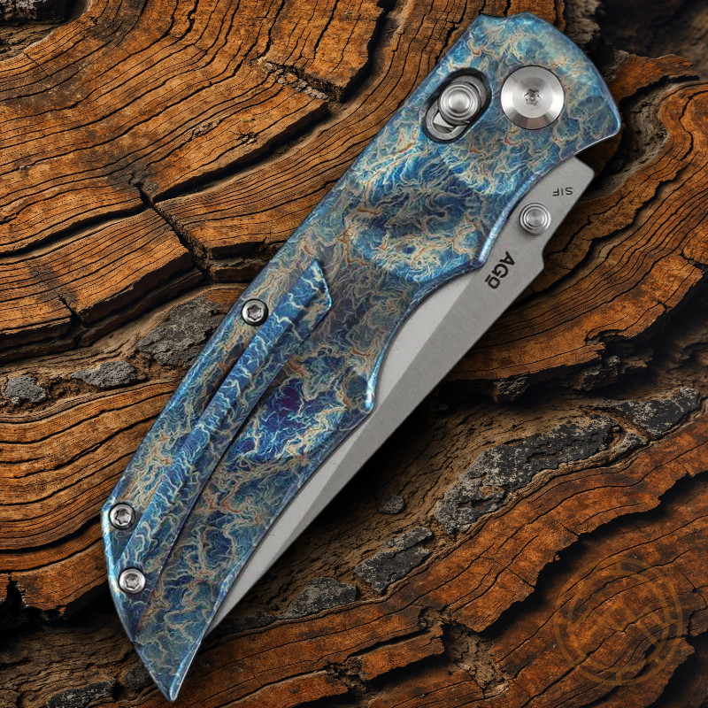 Kansept Knives SIF Folding Knife 3.75″ CPM S35VN Steel Blade Titanium Handle