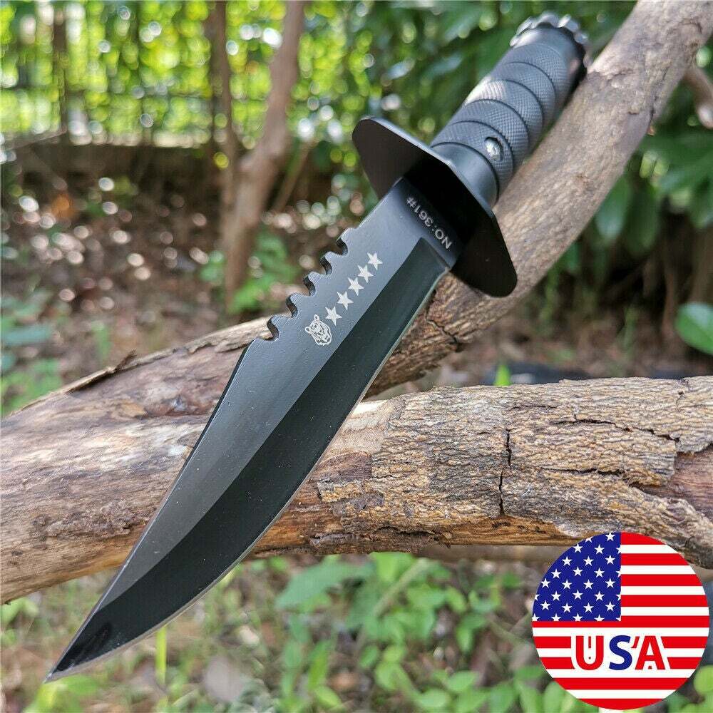 11″ Army TACTICAL SURVIVAL Survival Camping Fixed Blade Hunting Knife Bowie