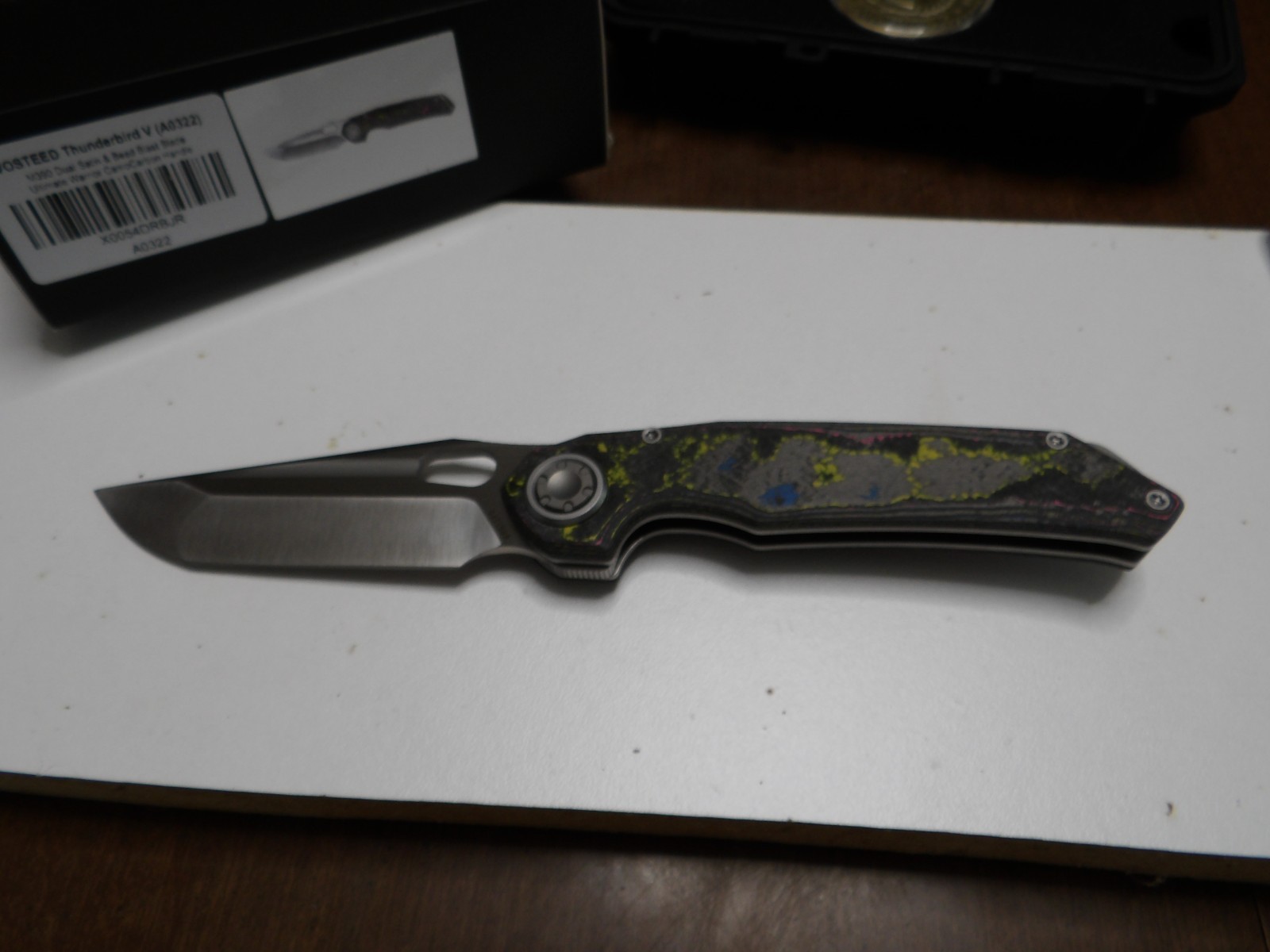 New Vosteed 4th Anniversary Thunderbird V vanchor lock Knife Ultimate warrior CF