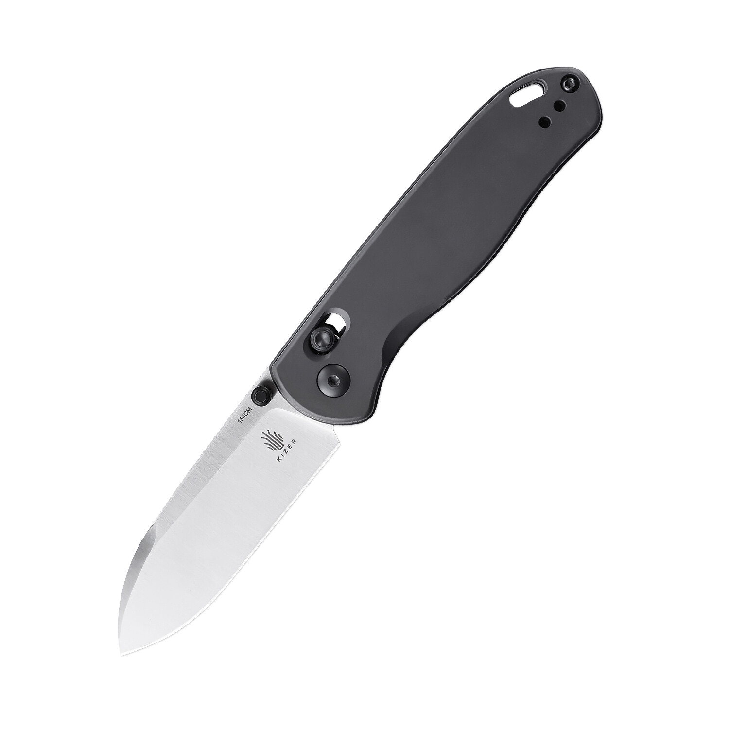 Kizer Drop Bear EDC Knife Gray Aluminium Handle 154CM Steel V3619C1