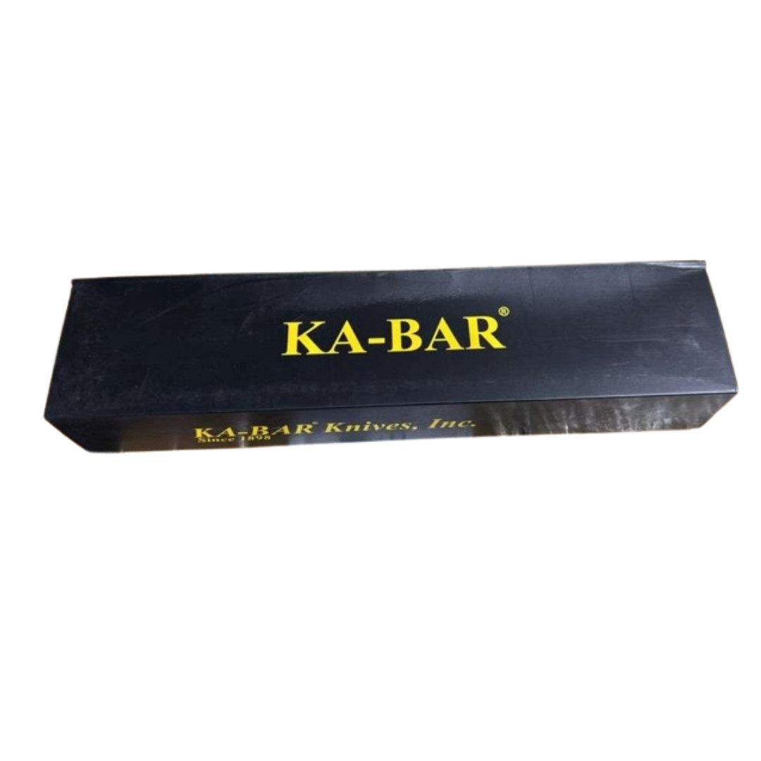 KA-BAR USMC Fighting Utility Knife Leather Handle Fixed Blade Outdoor Sheath New