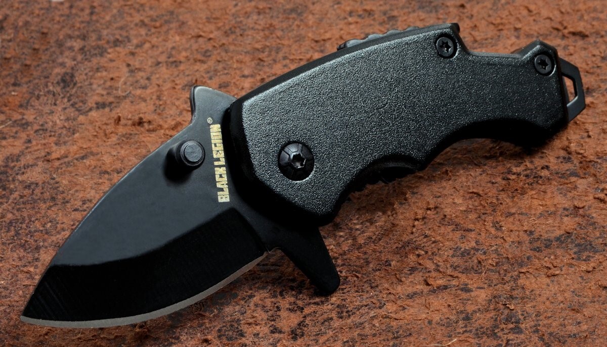 Black Legion Dark Mini Multifunctional Assisted Opening Pocket Knife/Money Clip