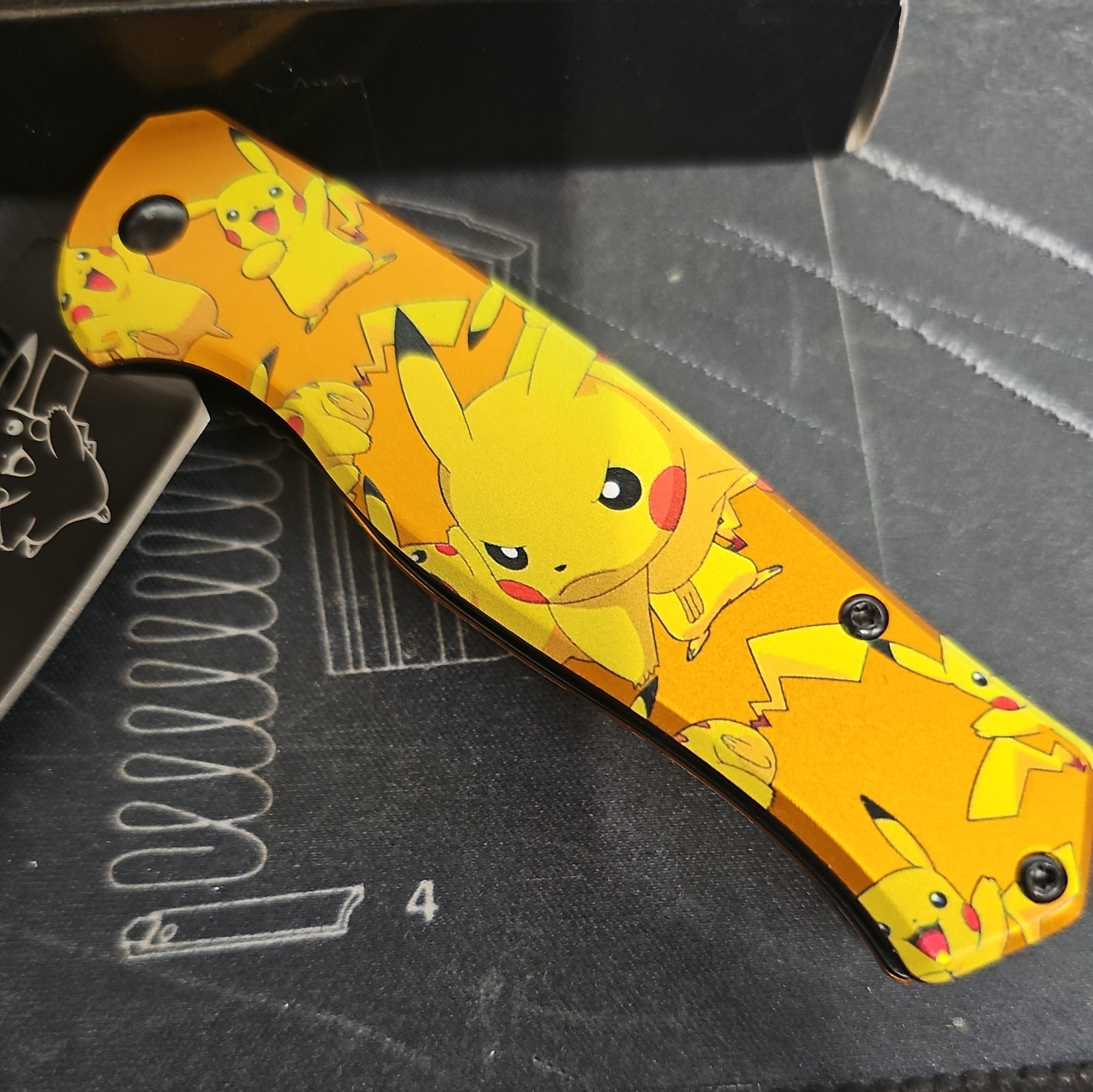 Pokemon Pikachu Drop Point Folding Pocketknife Liner Lock Clip #30