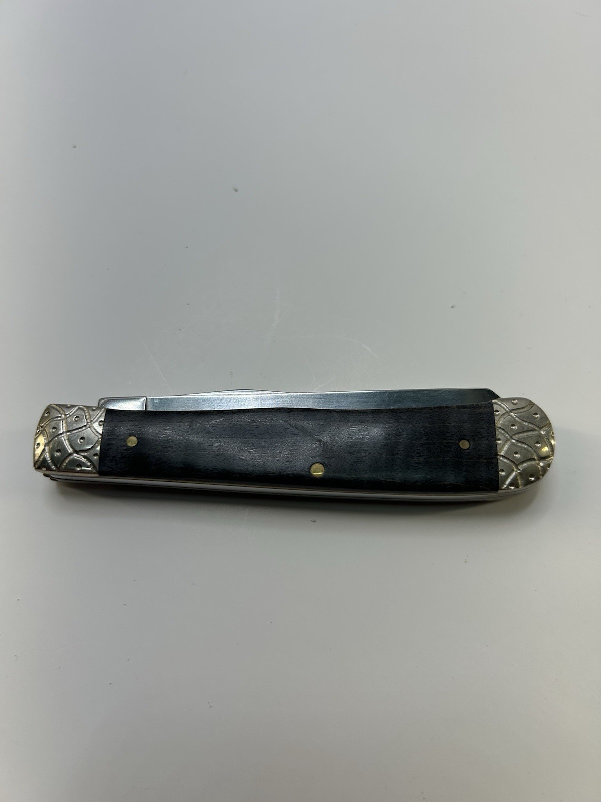 Case X X Trapper Pocket Knife, Custom Engraving, Black Ebony Wood Handle