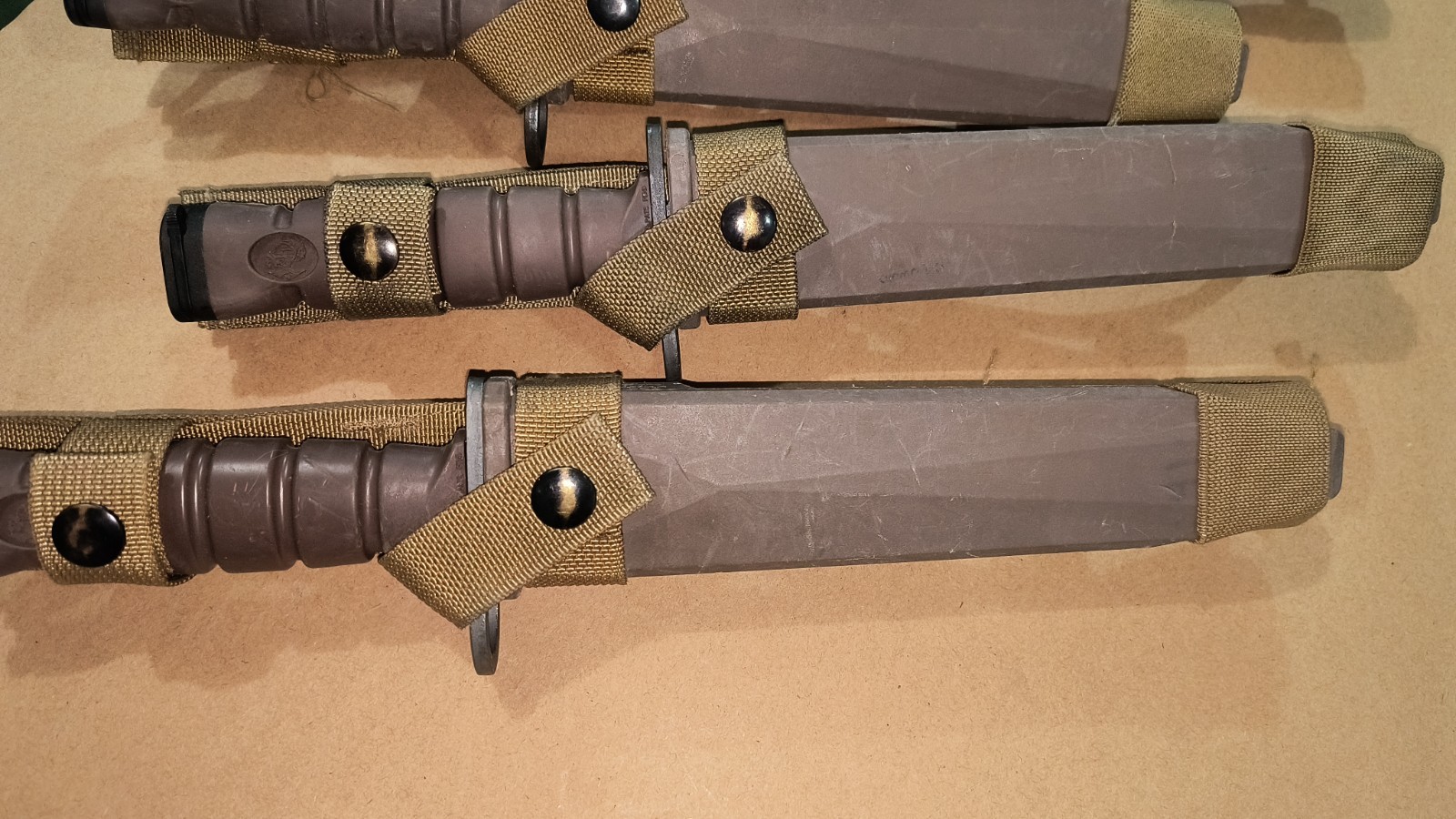 Vintage OKC3S Knife USMC Marine Corps Bayonet Ontario Knife Co & Scabbard