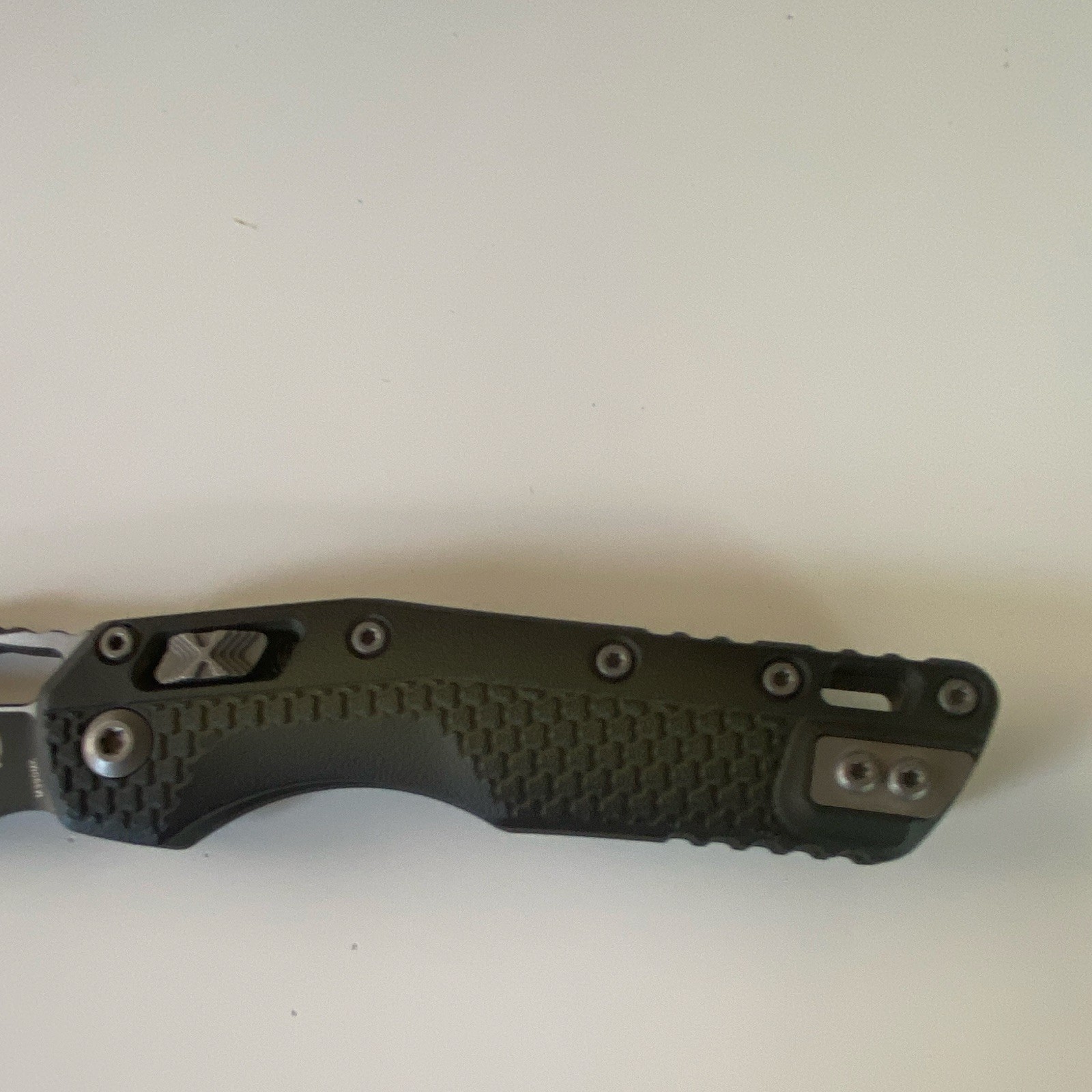 Microtech MSI S/E Tri-Grip Polymer Faded Bazooka RAM-LOK Manual Plain