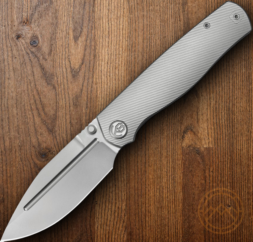 KB Knives Albatross Folding Knife 3.75″ Bohler M390 Steel Blade Titanium Handle