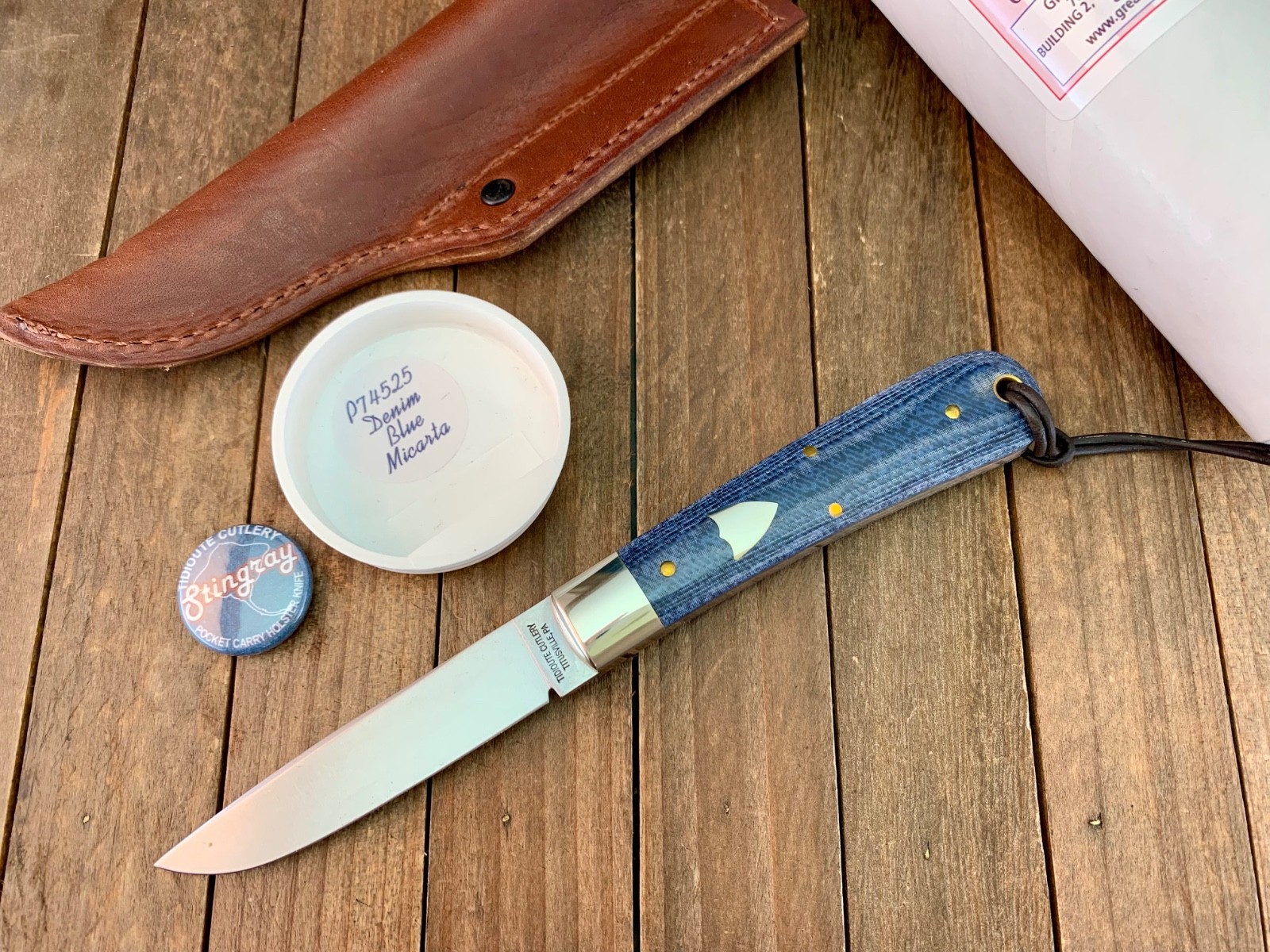 Great Eastern Cutlery #74 Fixed Blade Denim Blue Micarta 2025