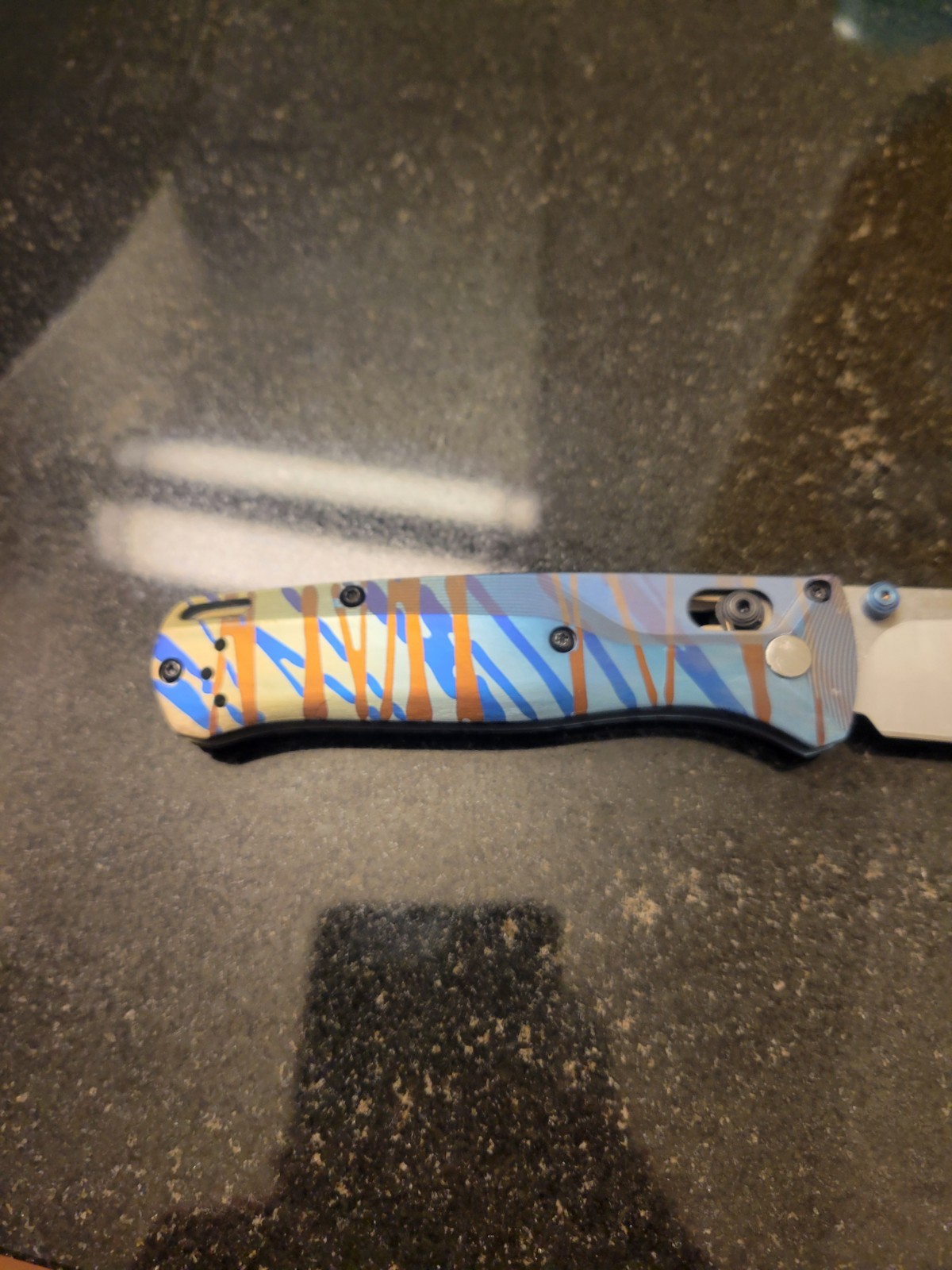 Titanium Scales For Benchmade 535 Bugout Splash Anodized