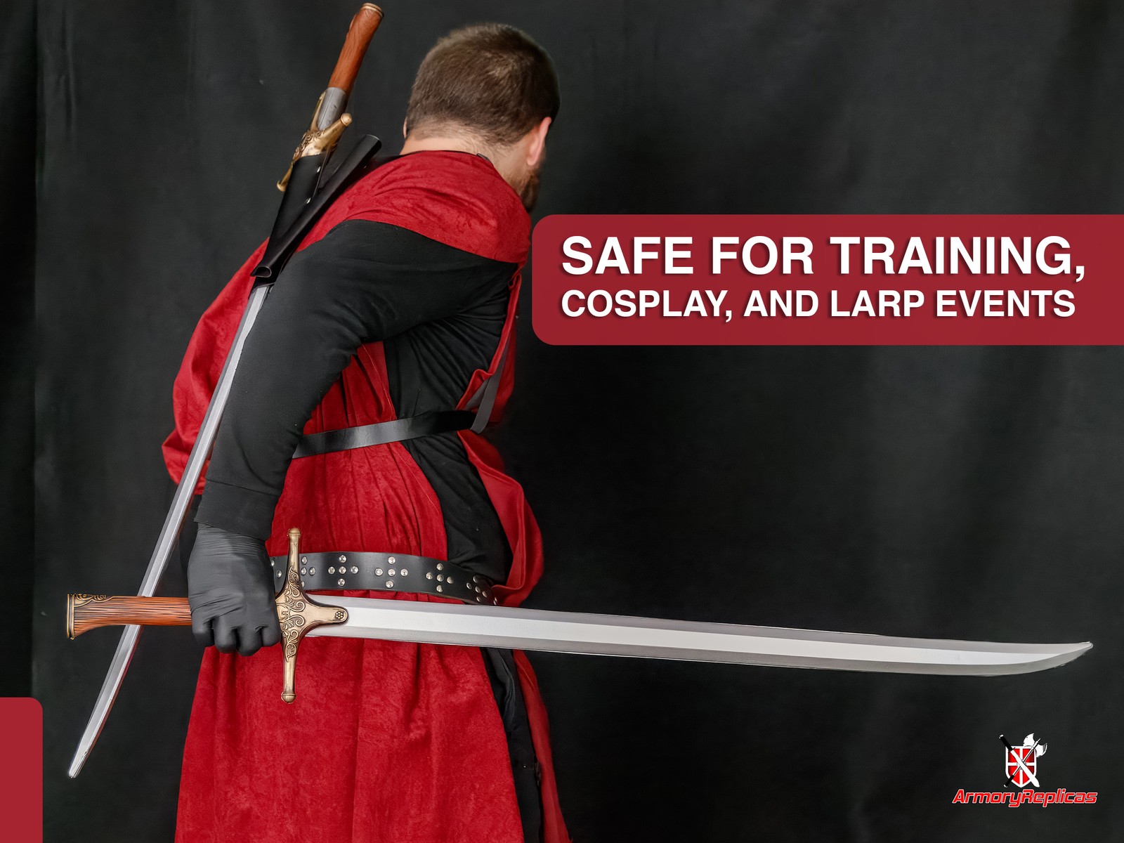 Ornate Fantasy Foam Sword LARP Cosplay Prop Medieval Replica Weapon